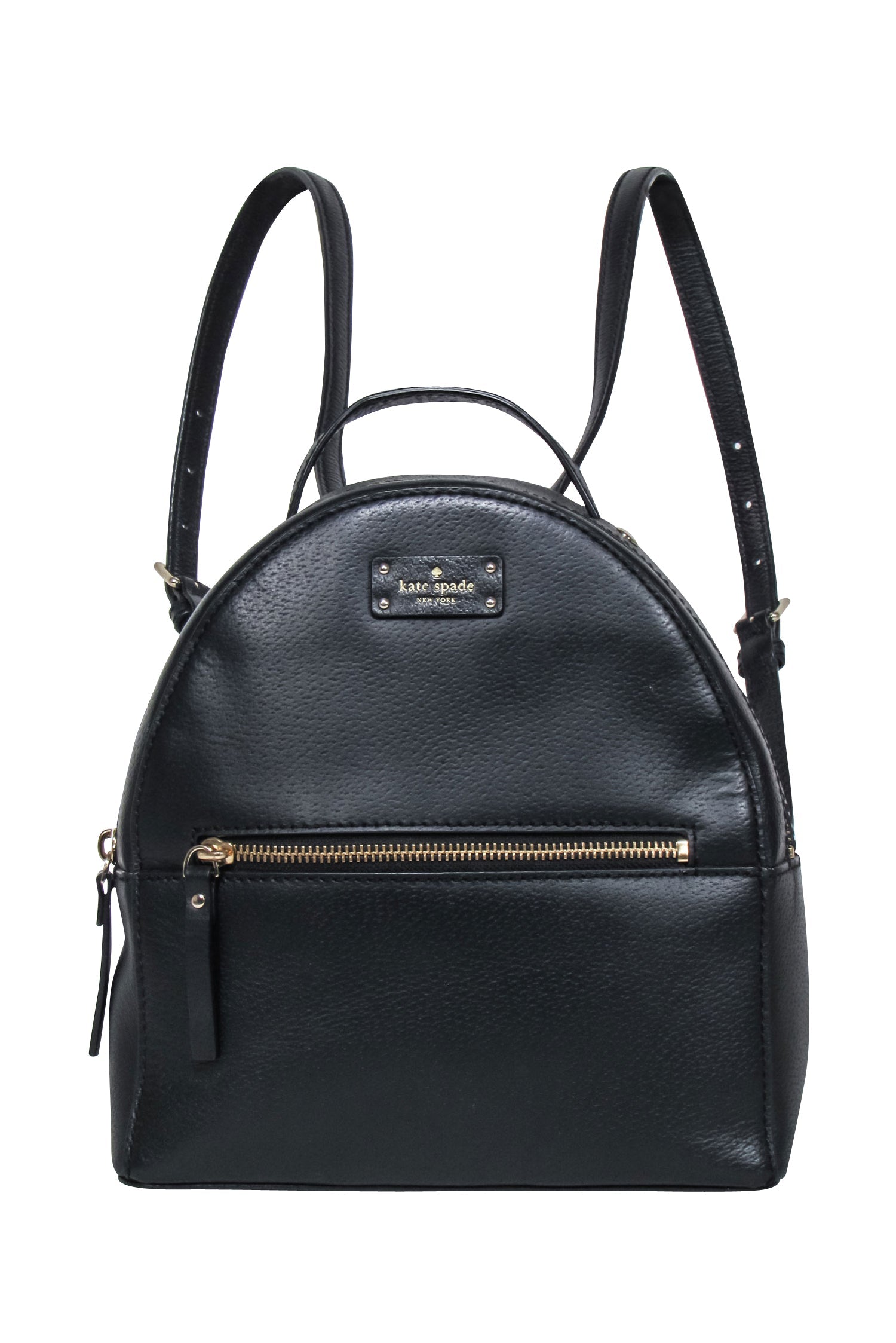 Kate Spade's Stylish Black Leather Backpack