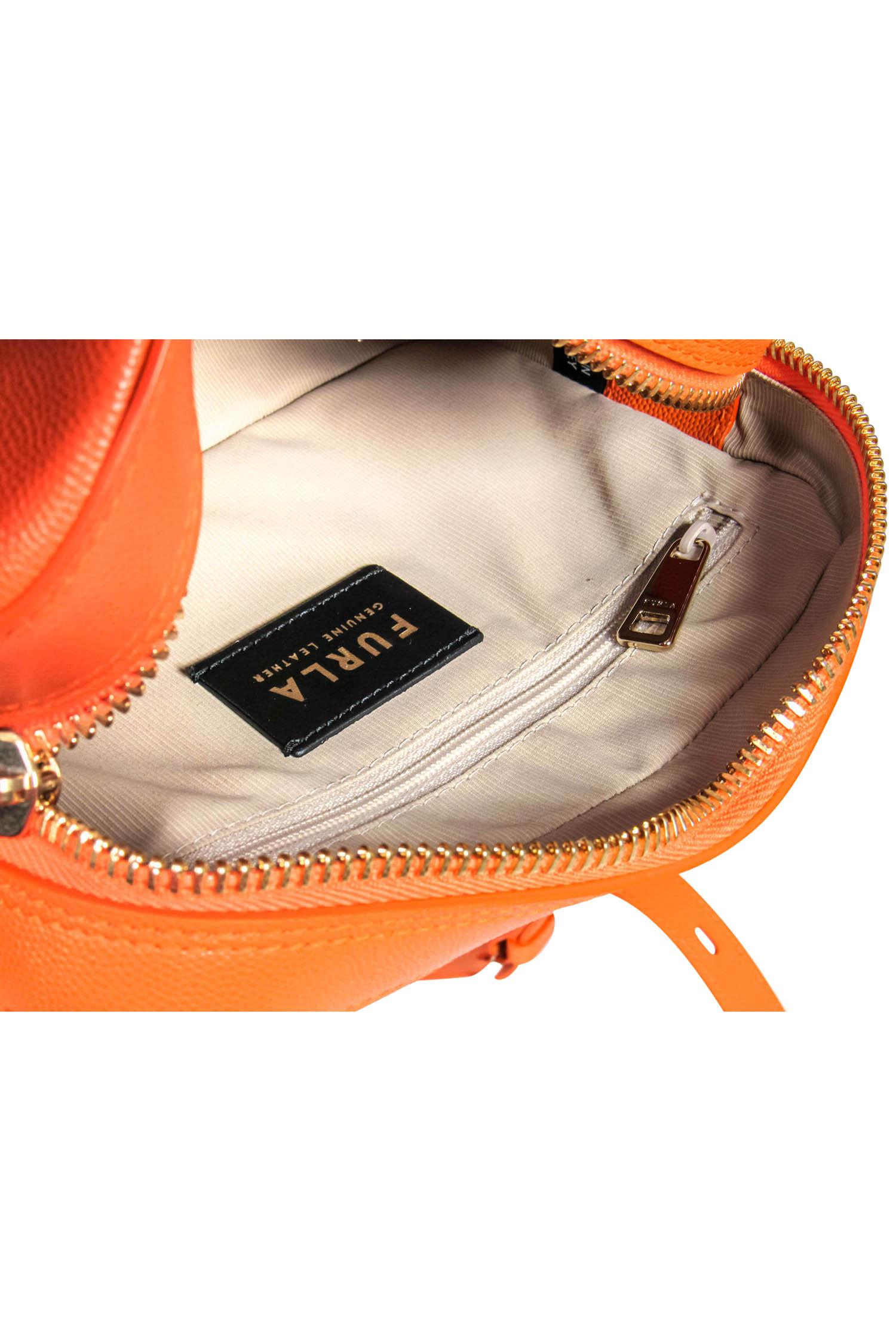 Furla - Stunning Orange Leather Crossbody Bag