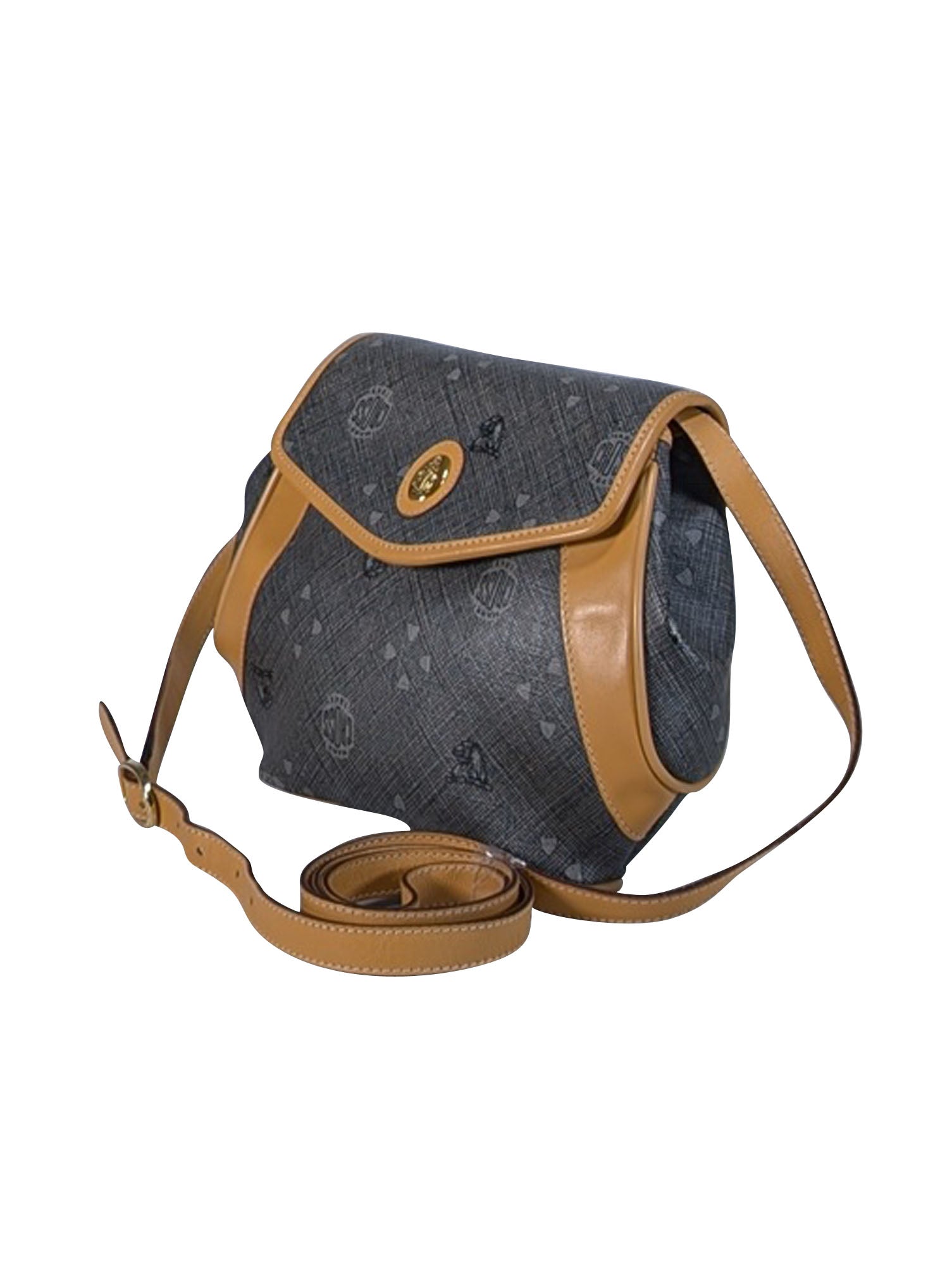 Mark Cross Grey Coated Canvas Print Crossbody Bag - A Timeless Fashion Statement