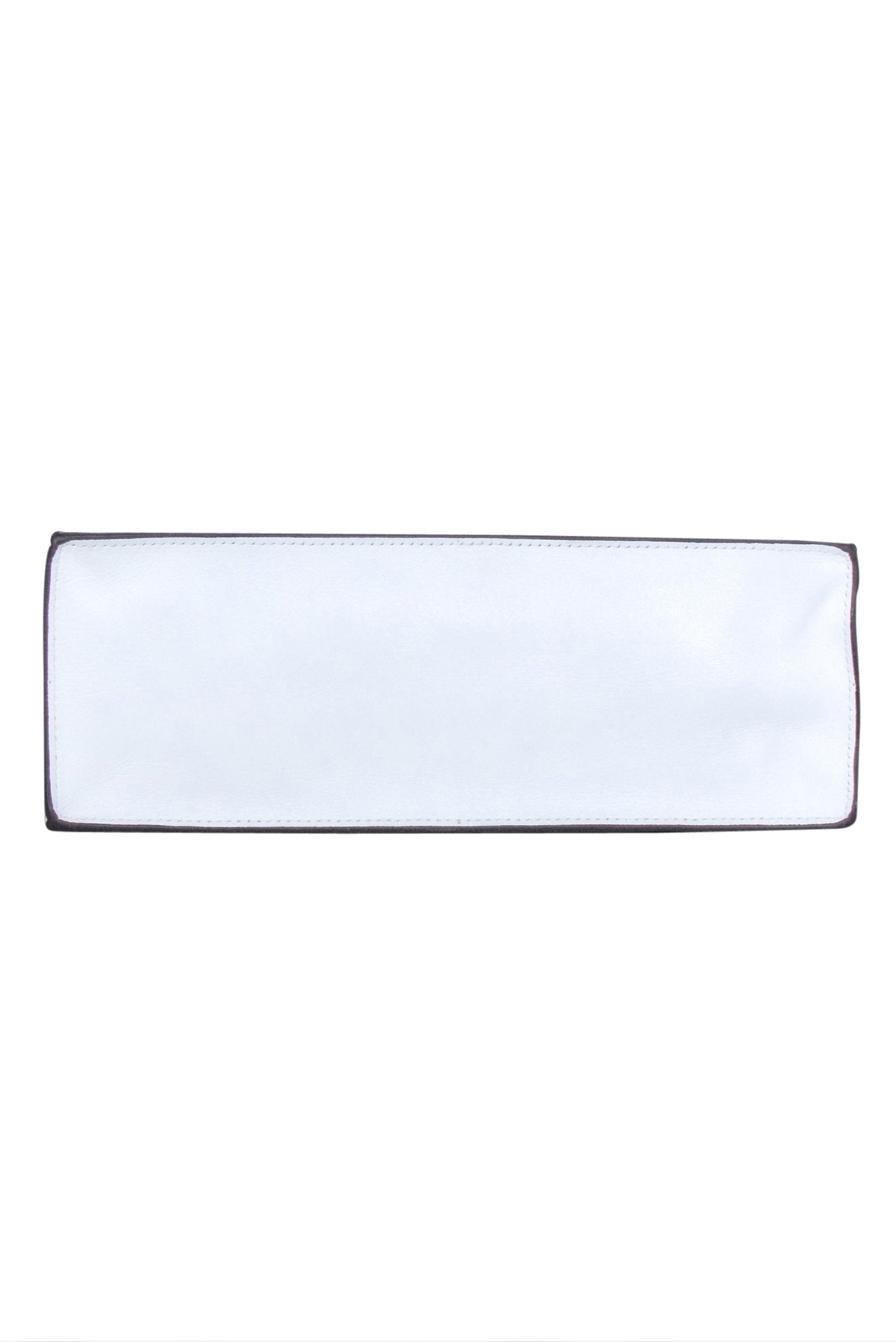 Manu Atelier - Stunning White Calf Leather Kesme Shoulder Bag