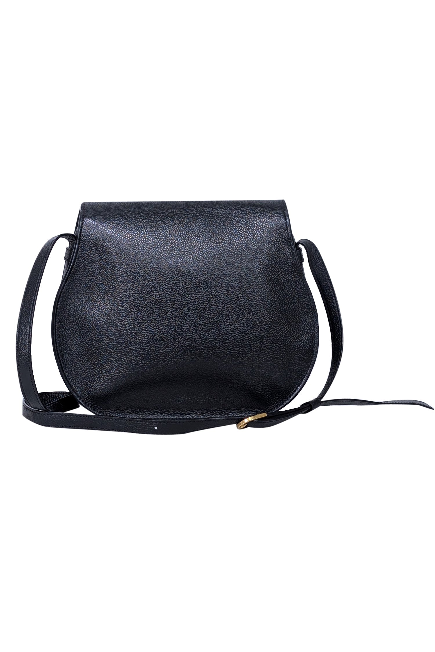 Chloe Marcie Medium Crossbody Bag - Stunning Black Grained Leather