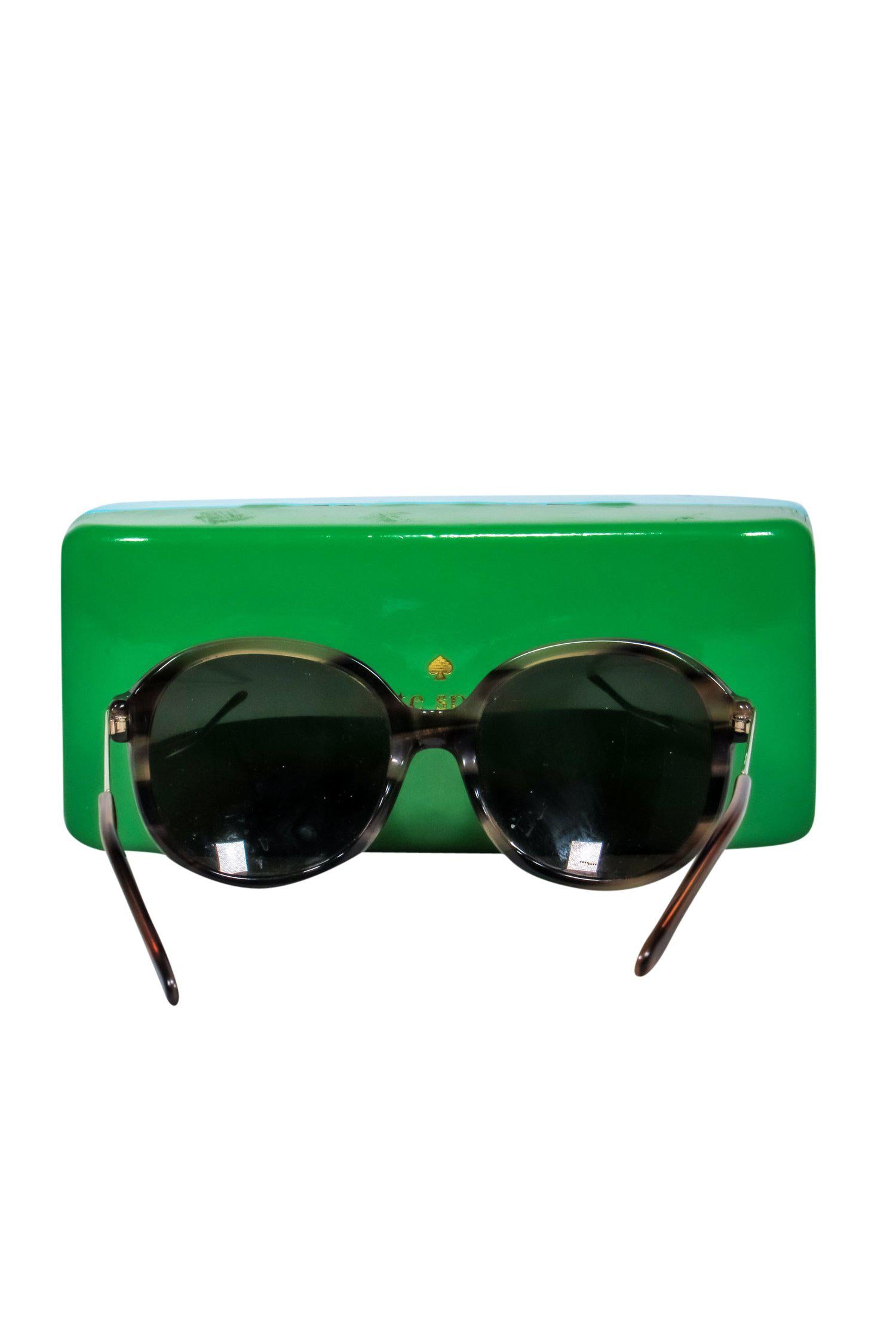 Kate Spade's Stunning Brown Marbled Round Sunglasses