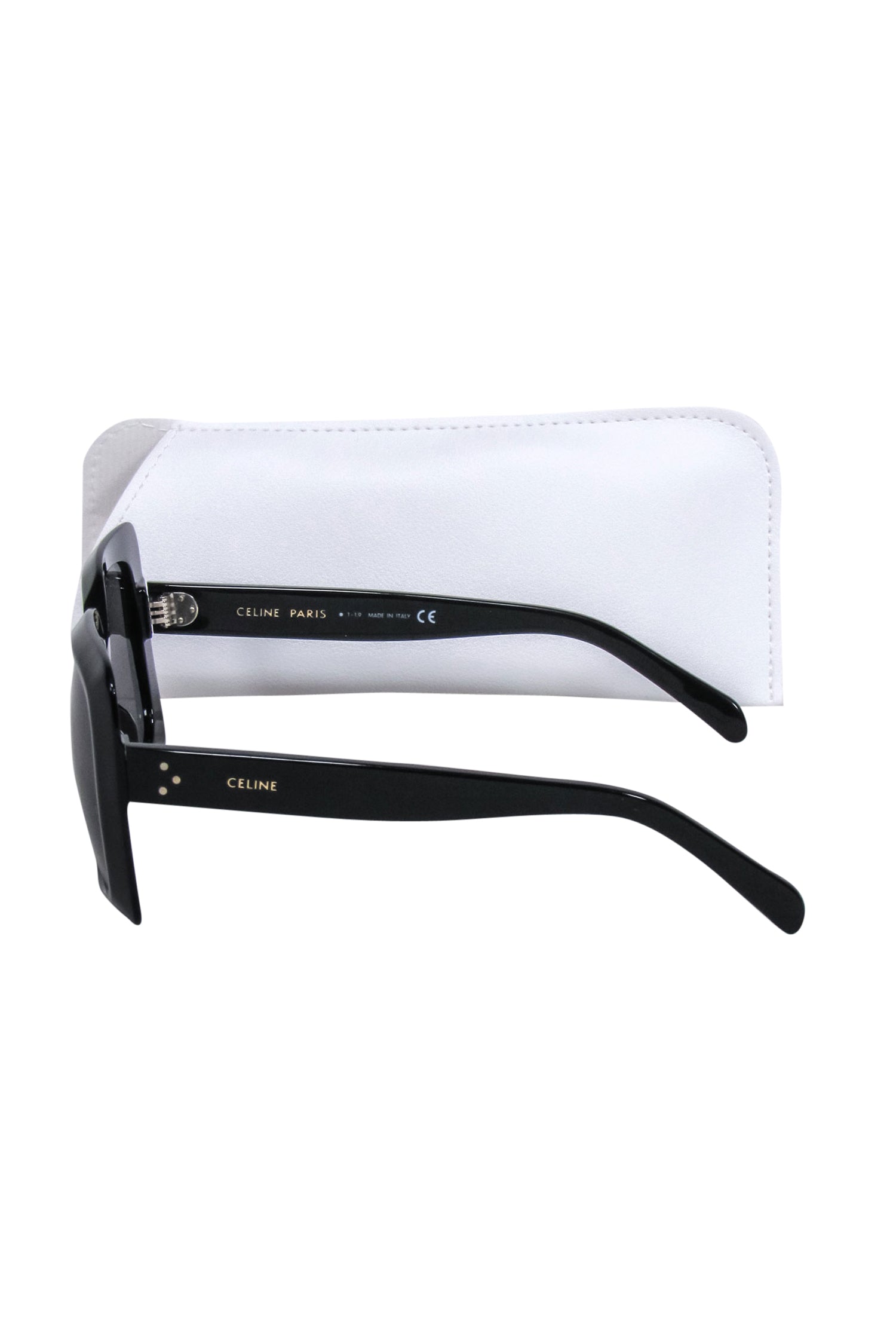 Celine Glamorous Black Large Square Sunglasses
