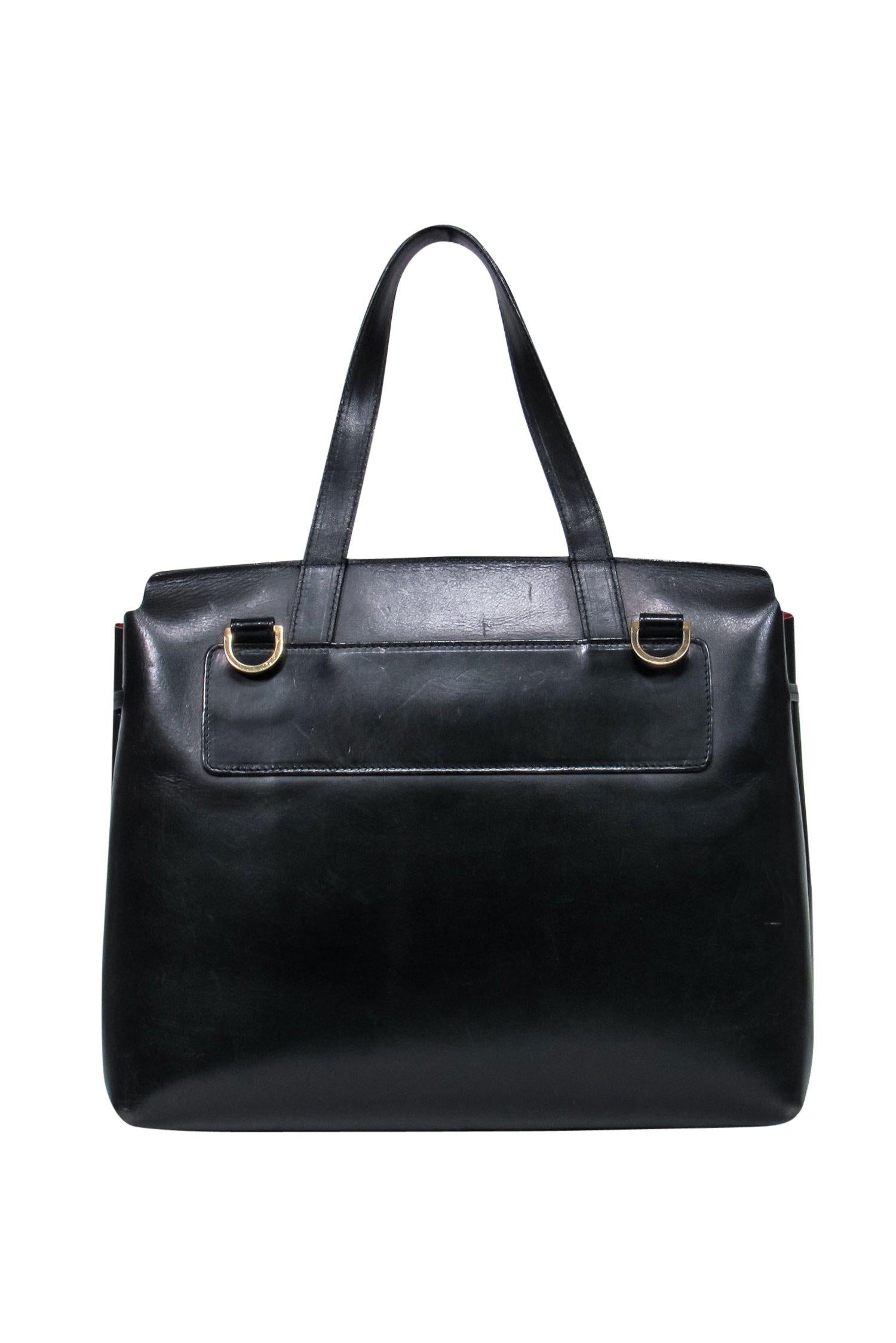 Mansur Gavriel Black Leather Convertible Satchel: A Timeless Chic Accessory