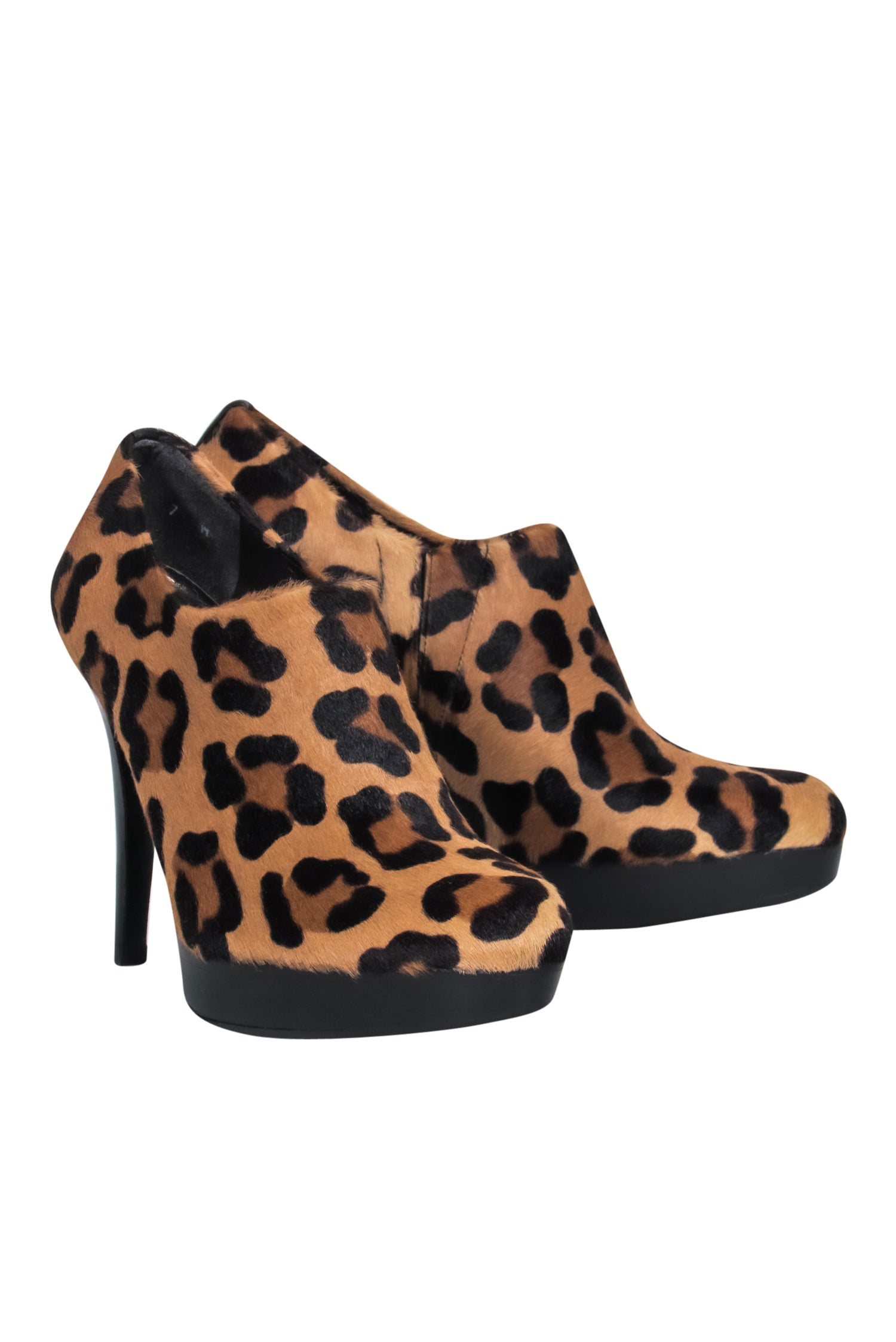 Stuart Weitzman Leopard Print Calf Hair Booties - Size 7: A Fashion Statement!