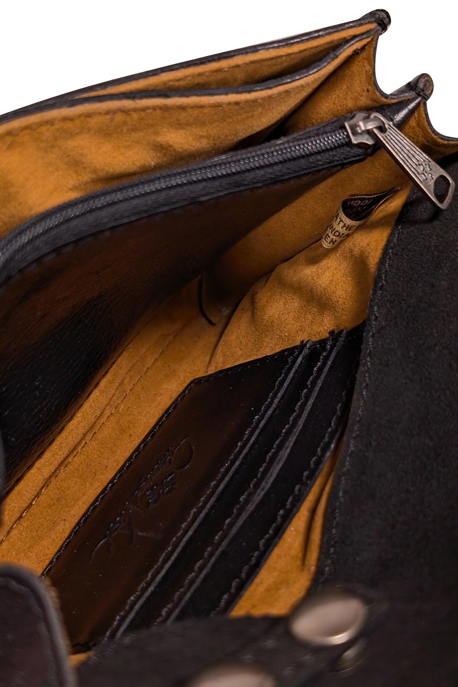 Patricia Nash - Stunning Black Leather Crossbody Bag for Rodeo Lovers