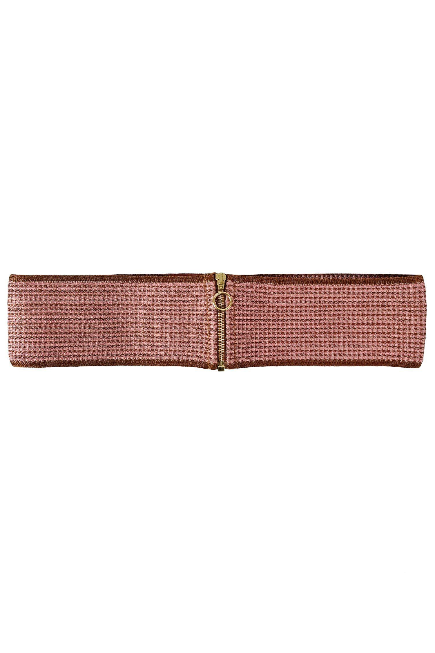 Missoni - Stunning Pink & Brown Knit Belt Size 6