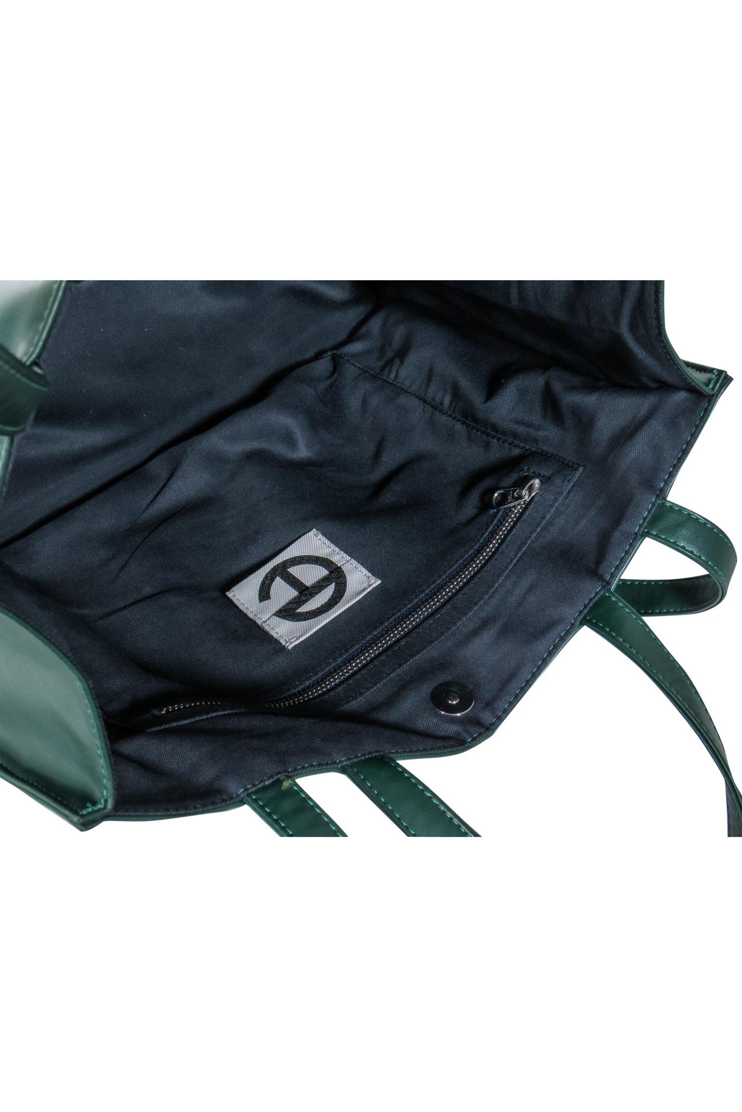 Telfar Emerald Green Medium Shopping Tote with Embossed Logo
