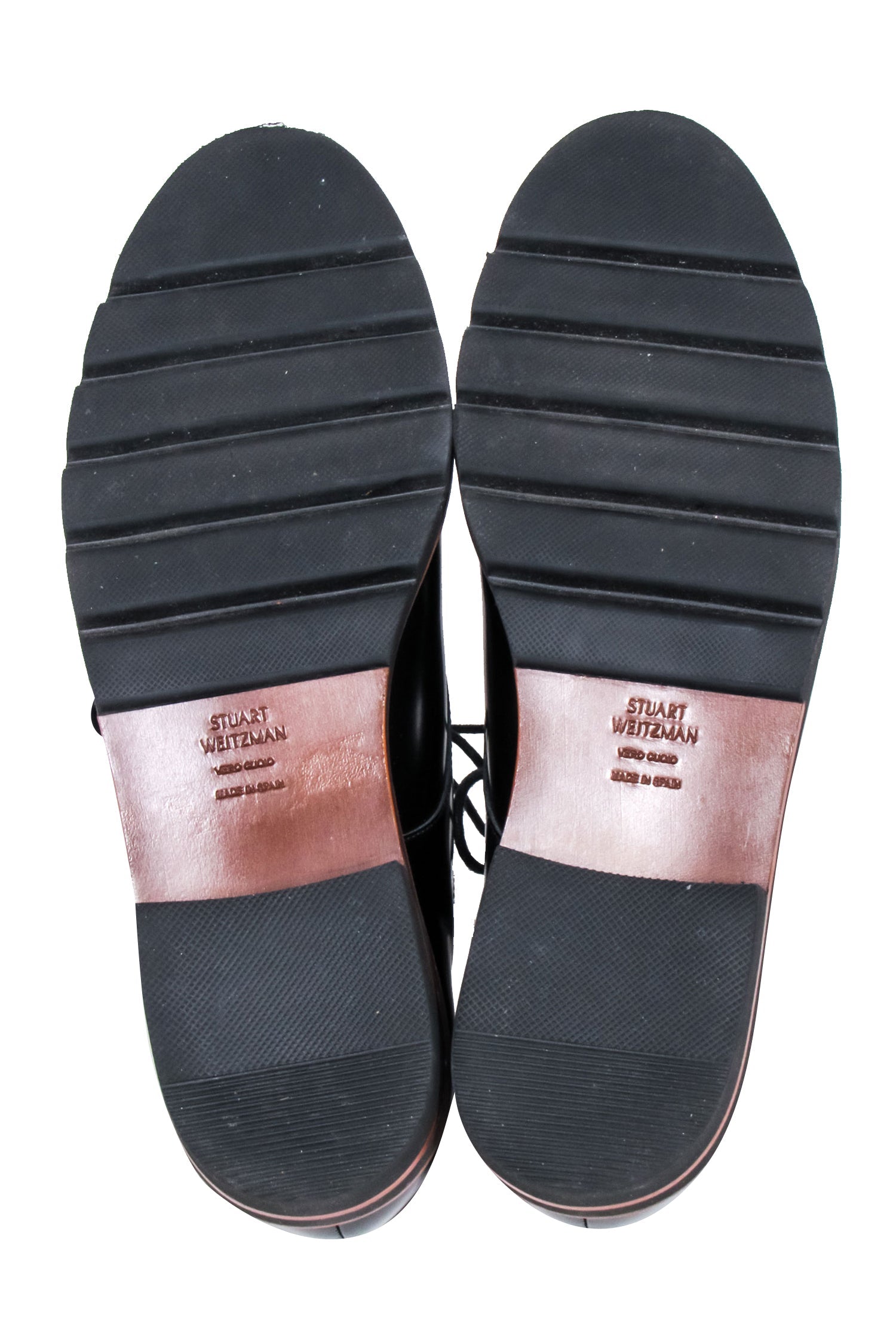 Stuart Weitzman - Stunning Black Lace Up Loafer in Size 8