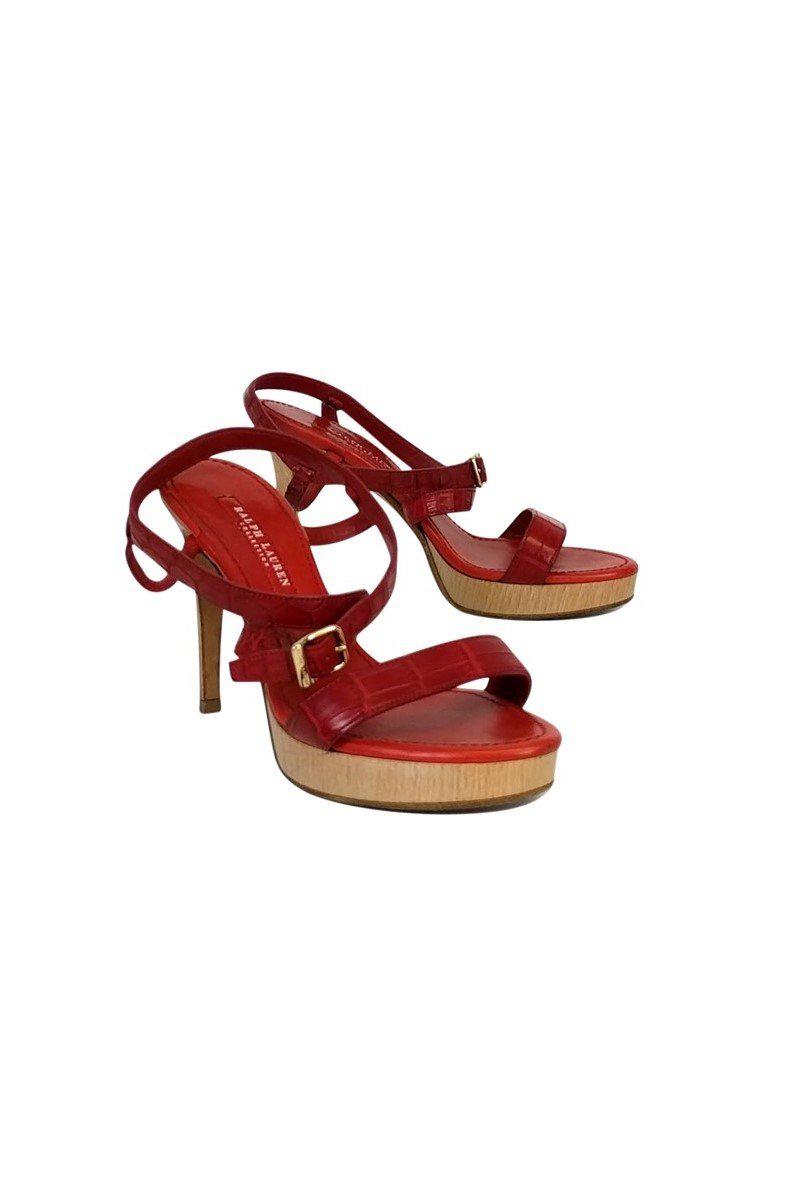 Ralph Lauren Collection - Stunning Red Sandals in Size 8