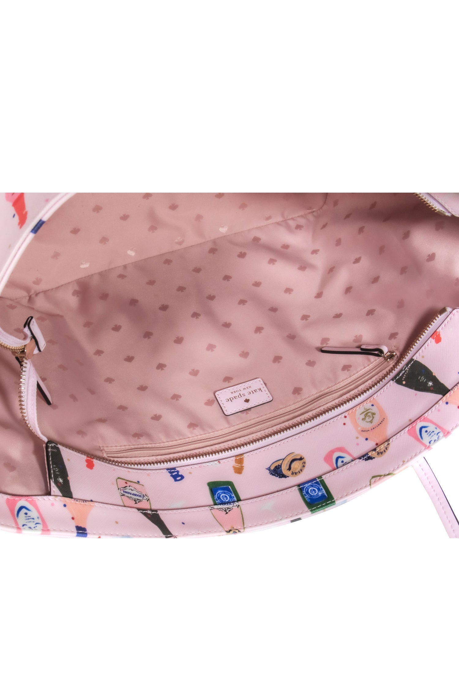 Kate Spade Pink Champagne Bottles Print Tote - A Party Essential!