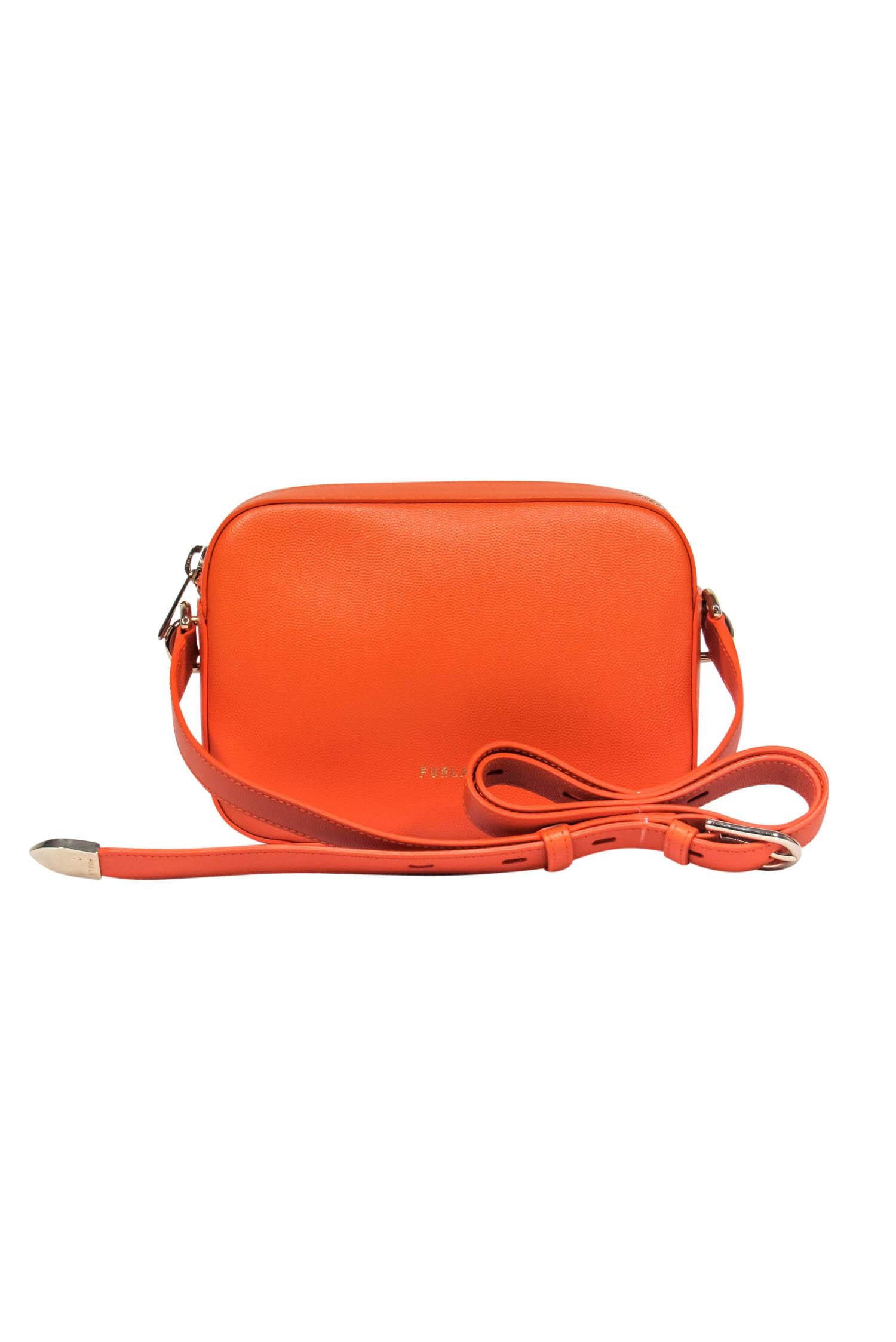 Furla - Stunning Orange Leather Crossbody Bag