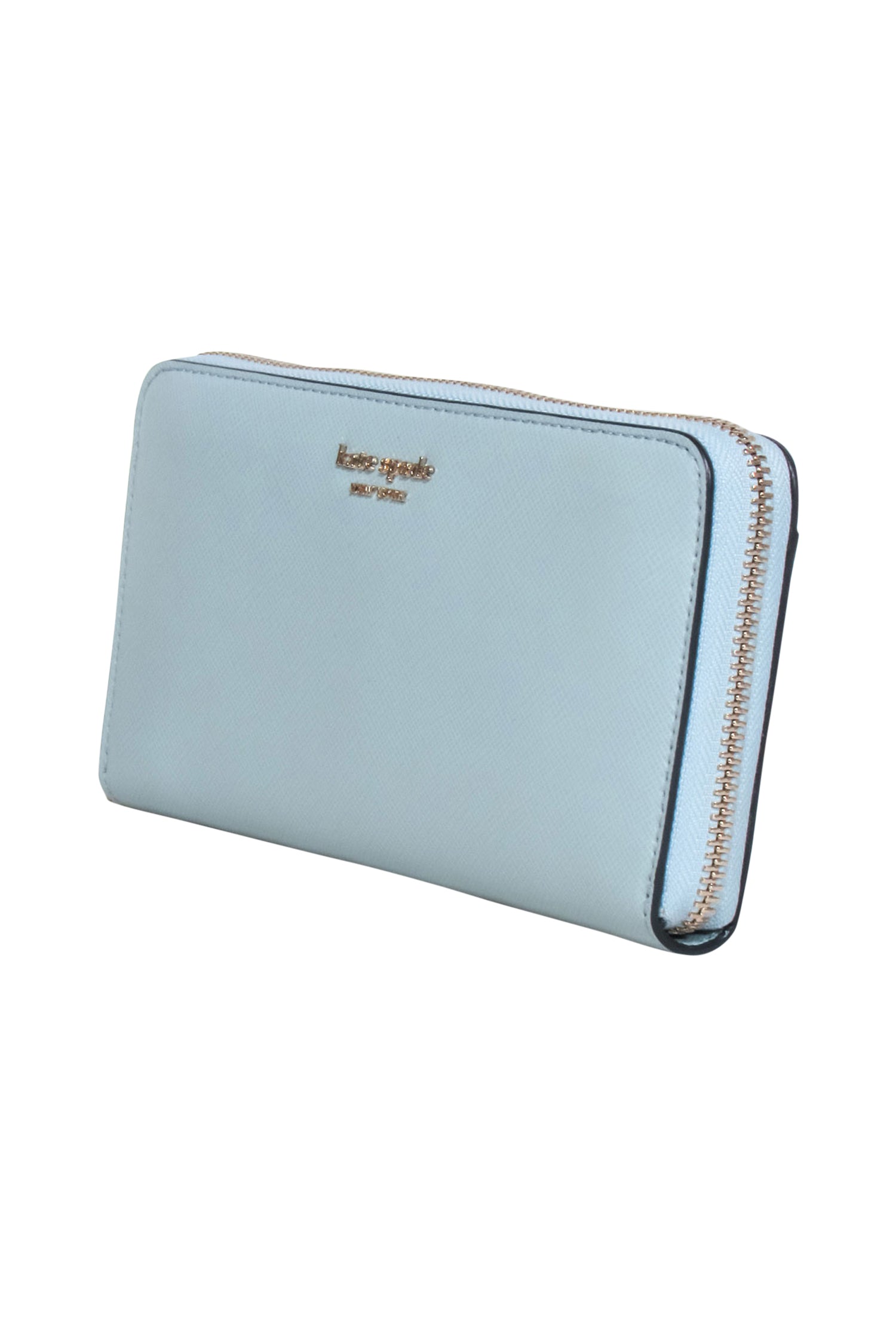 Kate Spade Aqua Blue Zip-Around Continental Wallet: A Must-Have for Stylish Girls!