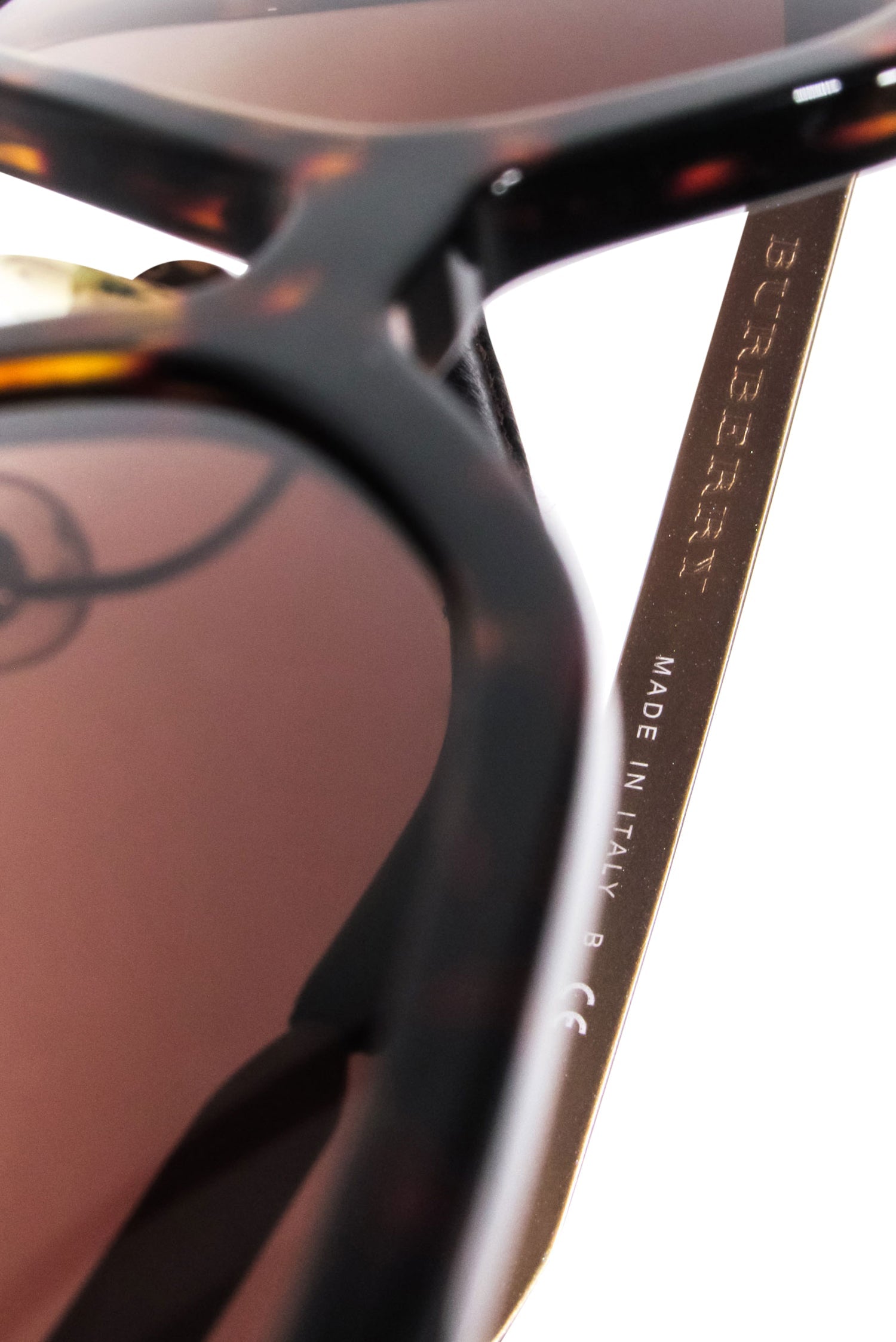 Burberry - Stylish Brown Tortoise Large Sunglasses