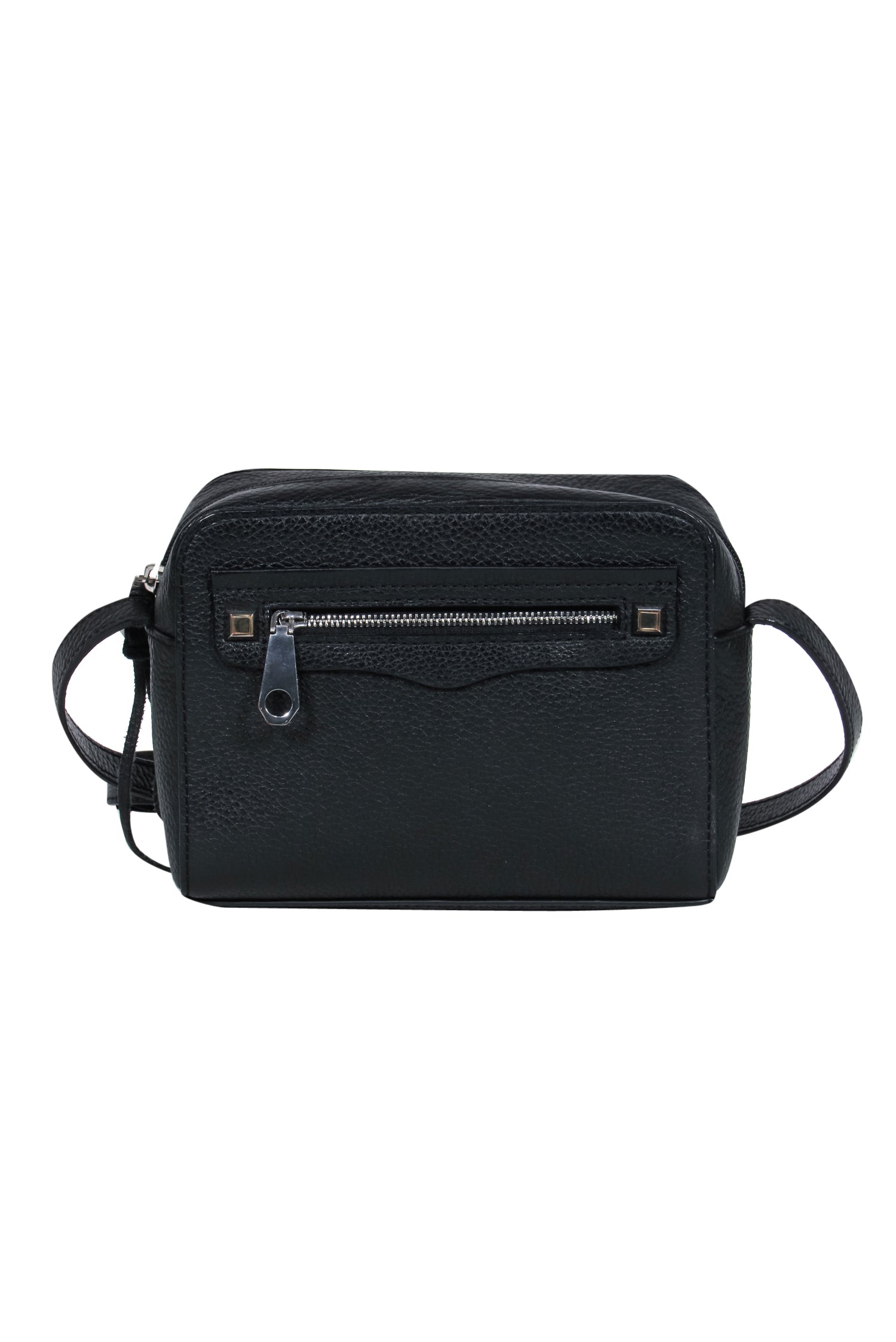 Rebecca Minkoff's Stunning Black Square Pebbled Leather Crossbody