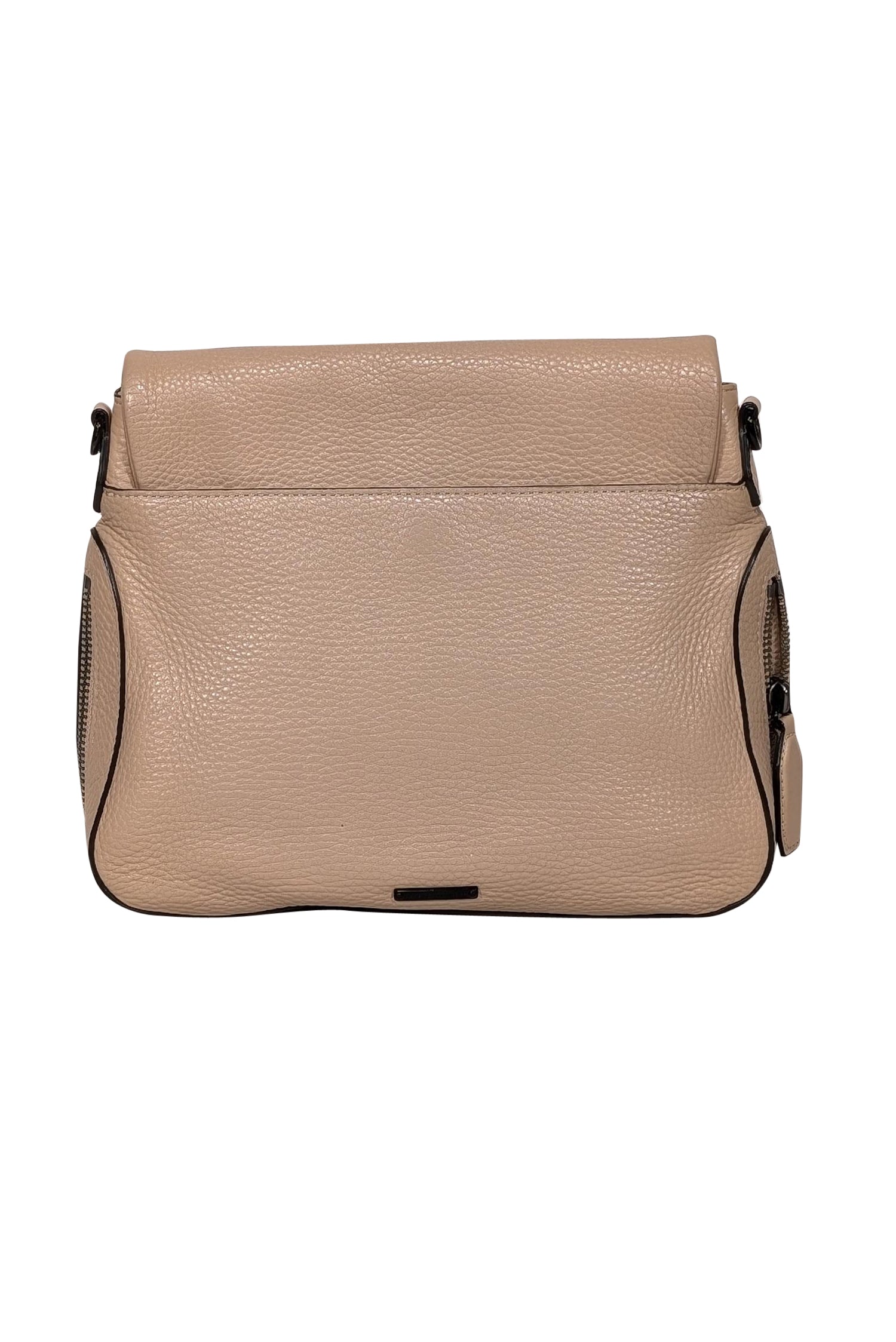 Rebecca Minkoff Beige Pebbled Leather Chic Crossbody Bag