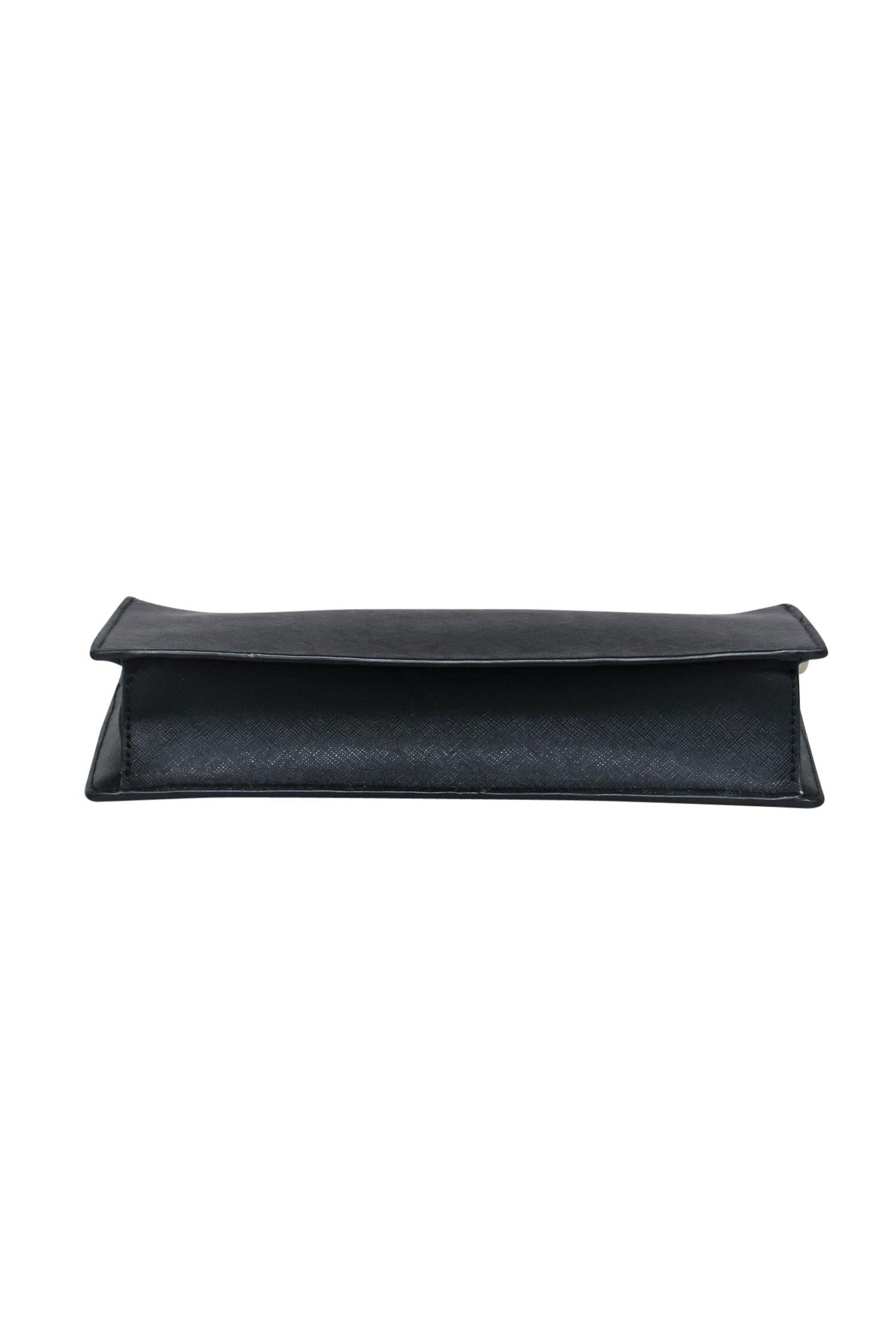 Kate Spade's Chic Black Textured Square Crossbody Bag
