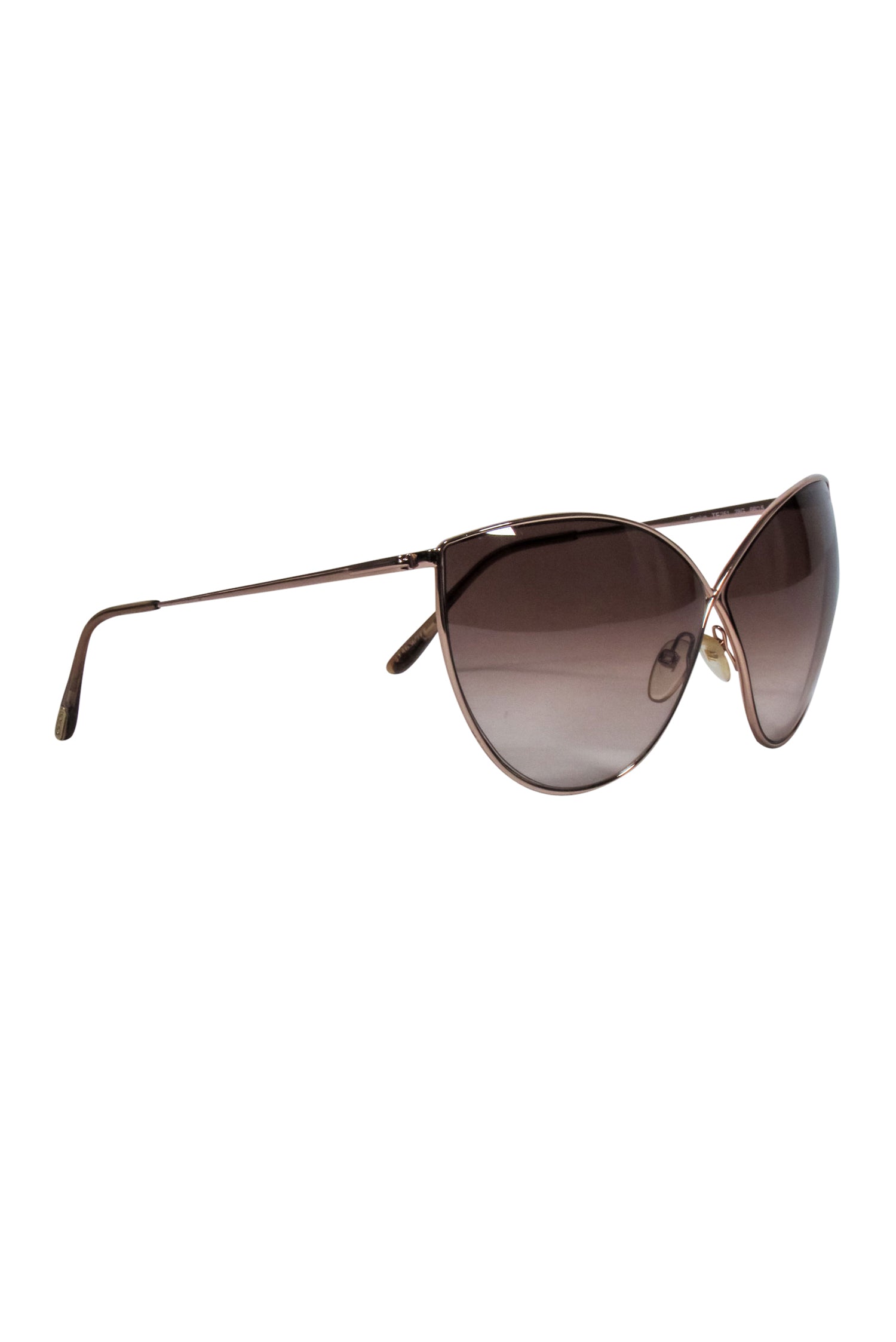Tom Ford Gold Thin Frame Brown Lens Sunglasses - Iconic Style!