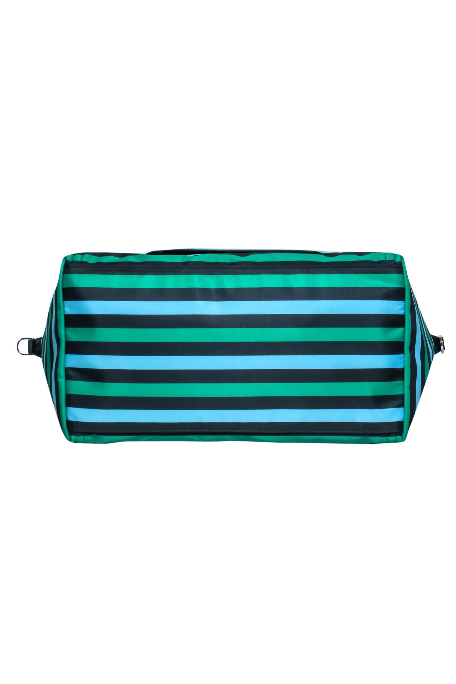 Kate Spade Navy, Green & Blue Striped Nylon Weekender Duffle - Your Ultimate Travel Companion