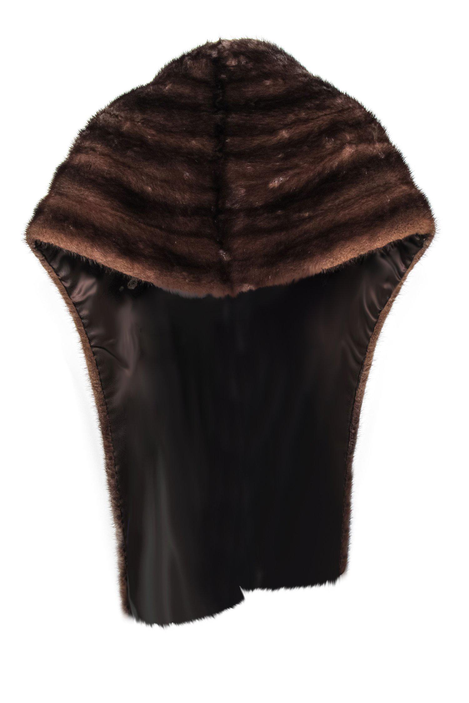 Saks Fifth Avenue Vintage Brown Luxury Fur Stole - Red Carpet Glam