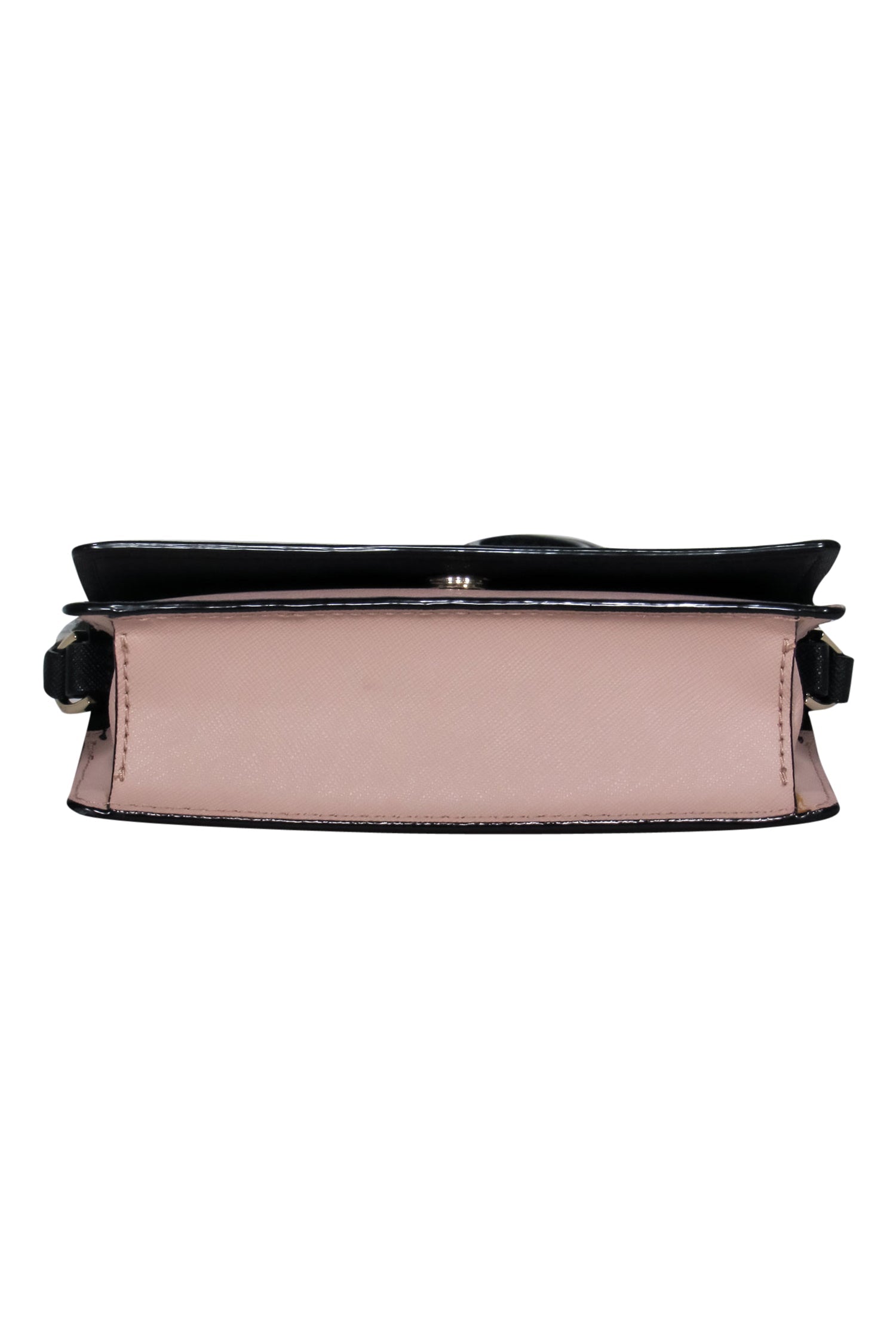 Kate Spade Blush & Black Colorblocked Leather Fold-Over Crossbody - The Ultimate Style Statement