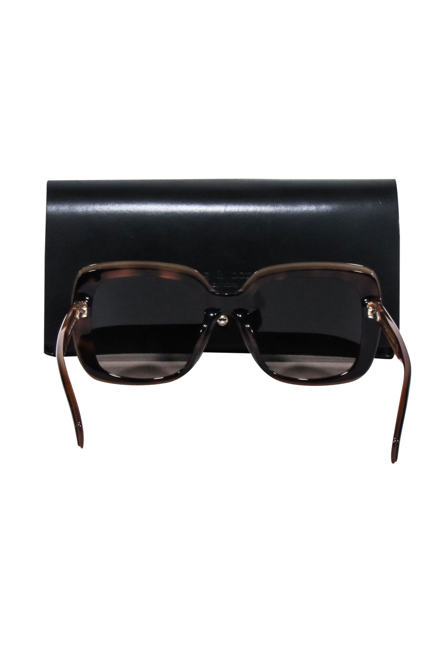 Rag & Bone - Stylish Brown Tortoise Large Rectangle Sunglasses