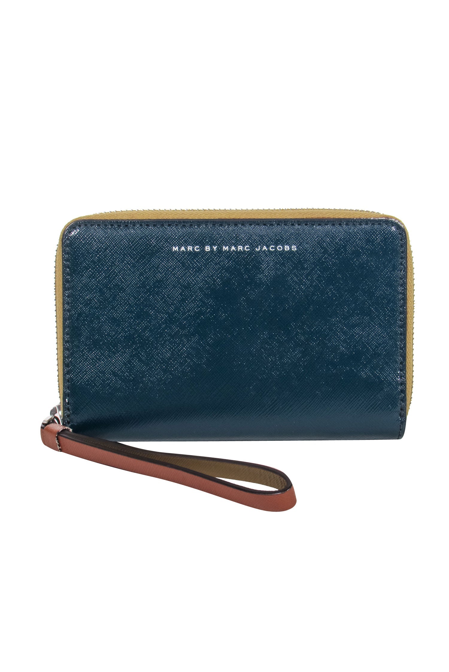 Marc by Marc Jacobs - Stunning Green & Brown Color - Block Wristlet with Tan Trim