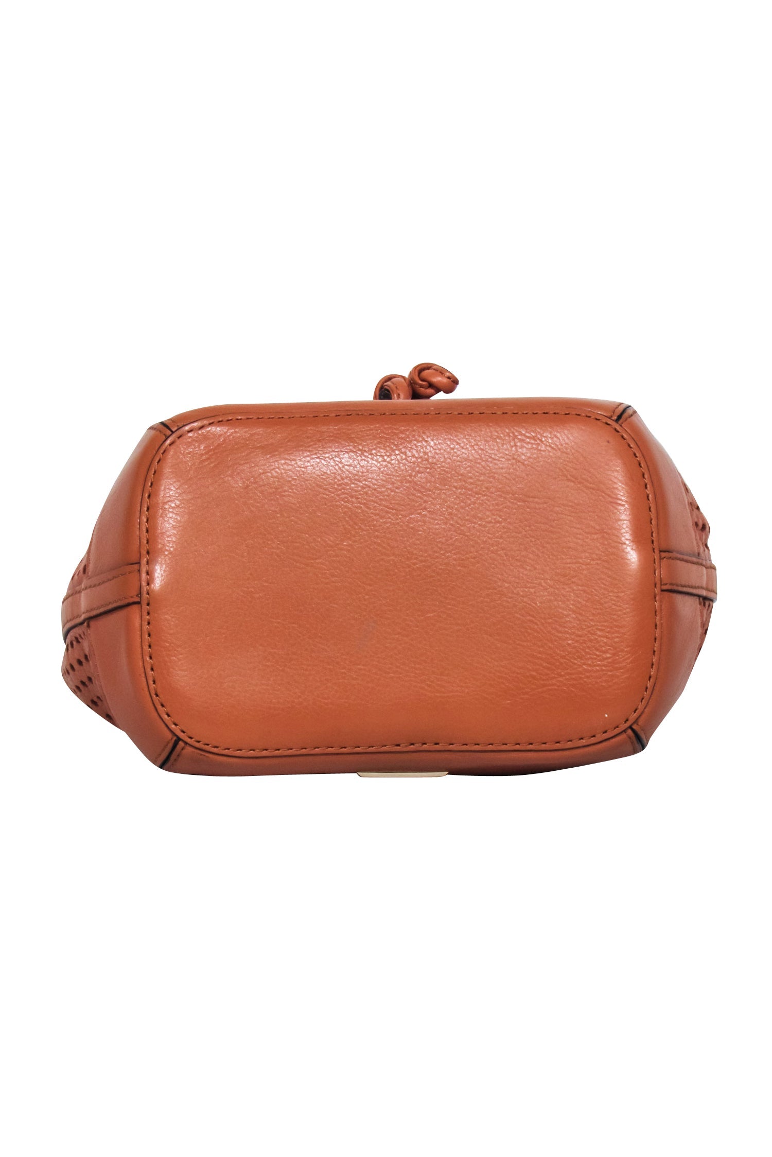 Rebecca Minkoff Tan Perforated Leather Bucket Bag - A Fashionable Essential