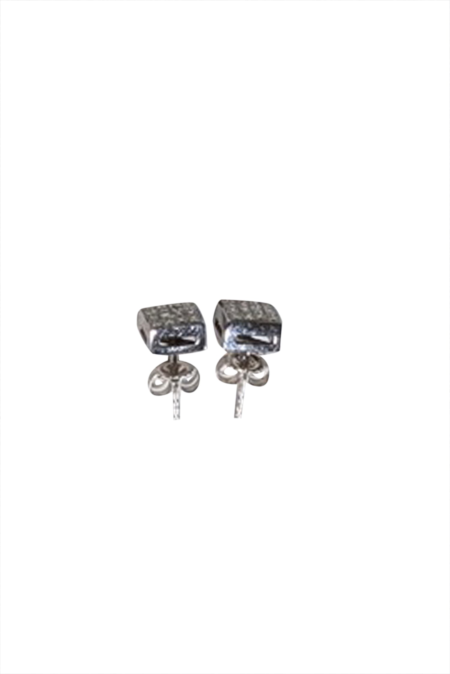 Mervis Diamond Importers - Sparkling White Gold Diamond Necklace & Earring Set