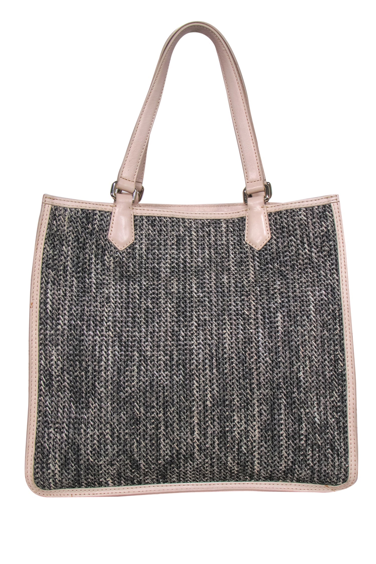 Marc by Marc Jacobs - Stunning Brown Woven Textile Tote with Nude Leather Trim