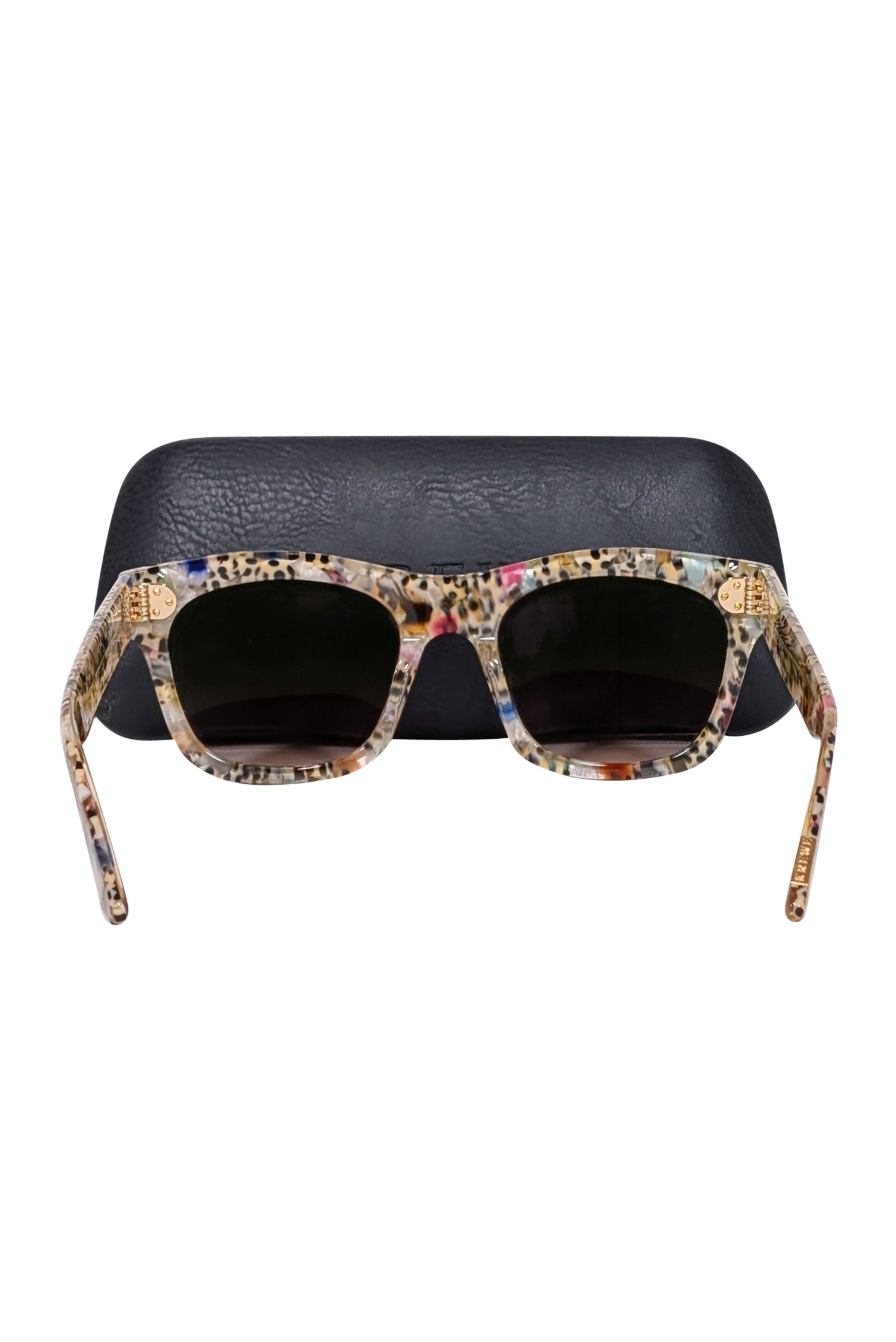 Krewe - Stunning White & Multi - Color Tortoise Sunglasses