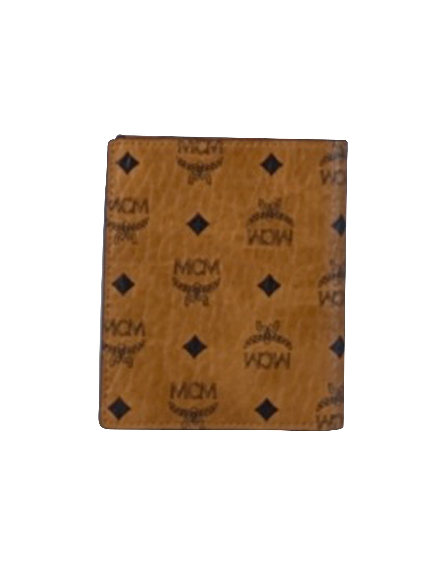 MCM Tan Visetos Coated Canvas Luxury Bifold Wallet