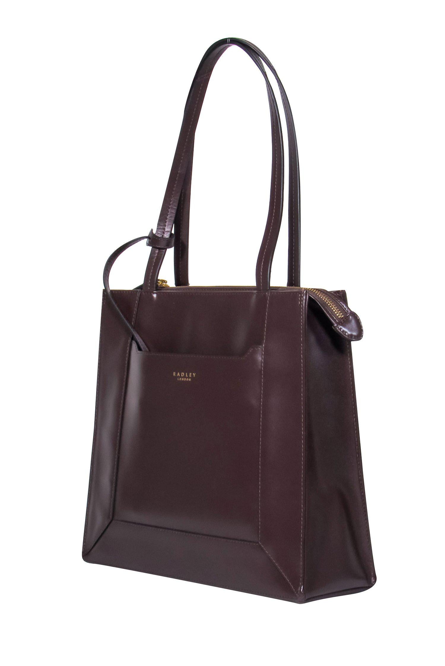 Radley London - Stunning Brown Smooth Leather Square Shoulder Bag