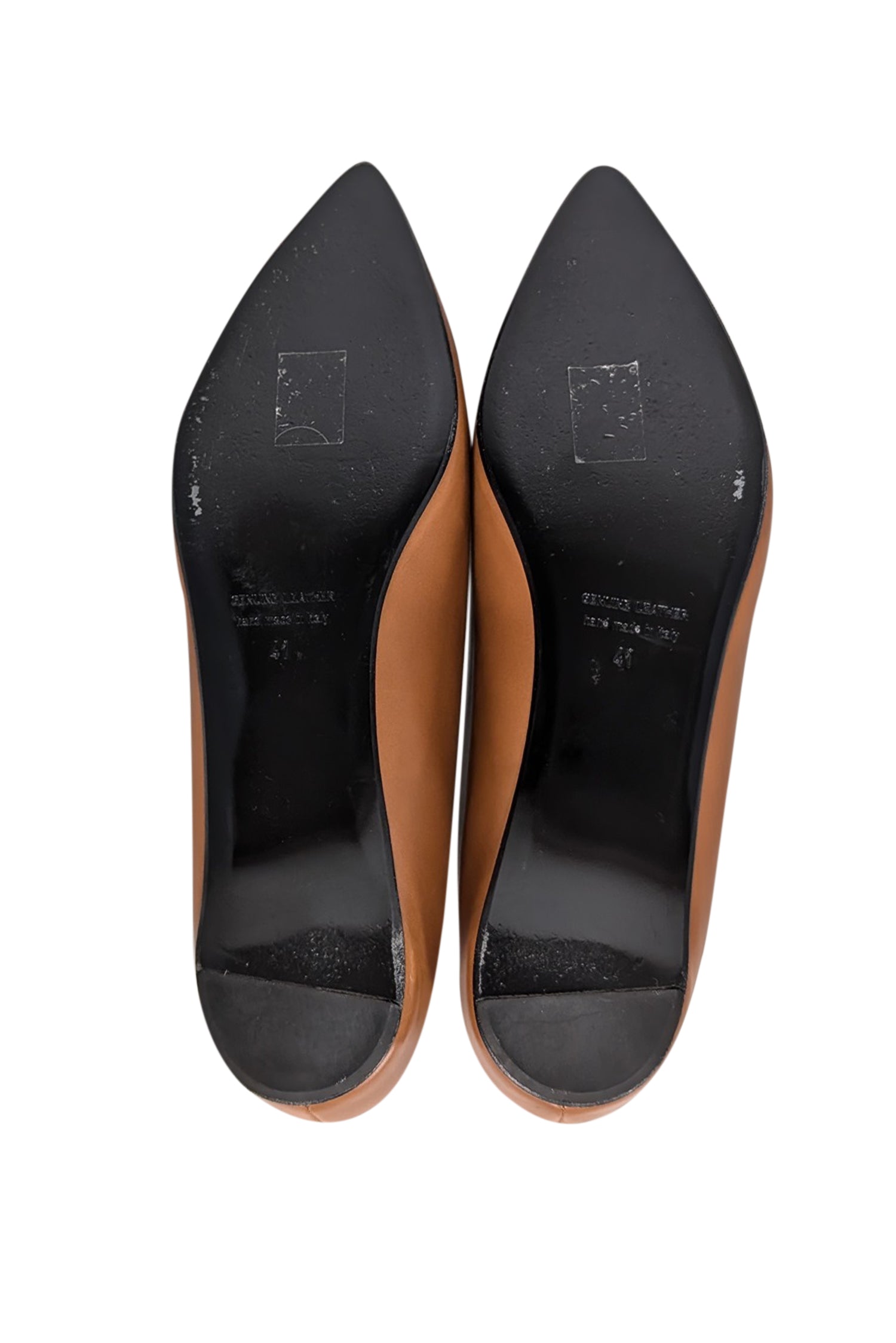 Pierre Hardy Tan Leather Pointed Toe Flats - Size 11: A Timeless Office Essential