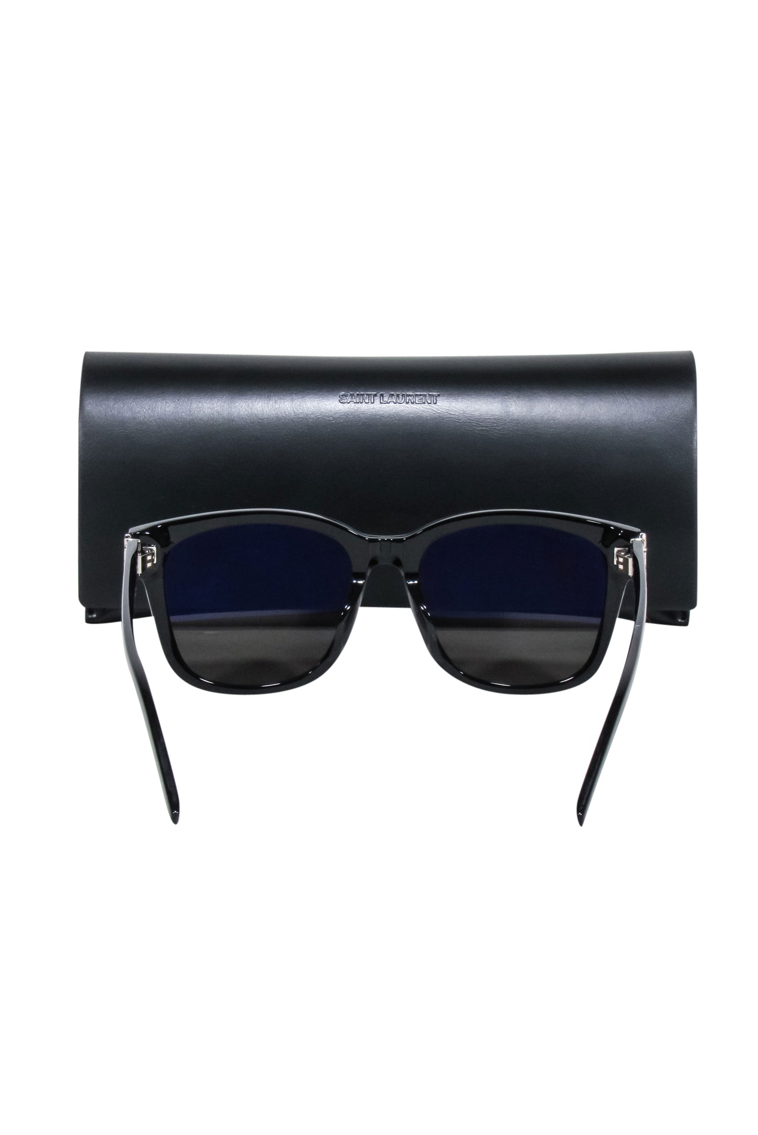 Yves Saint Laurent - Chic Black Square Sunglasses with Logo Detail