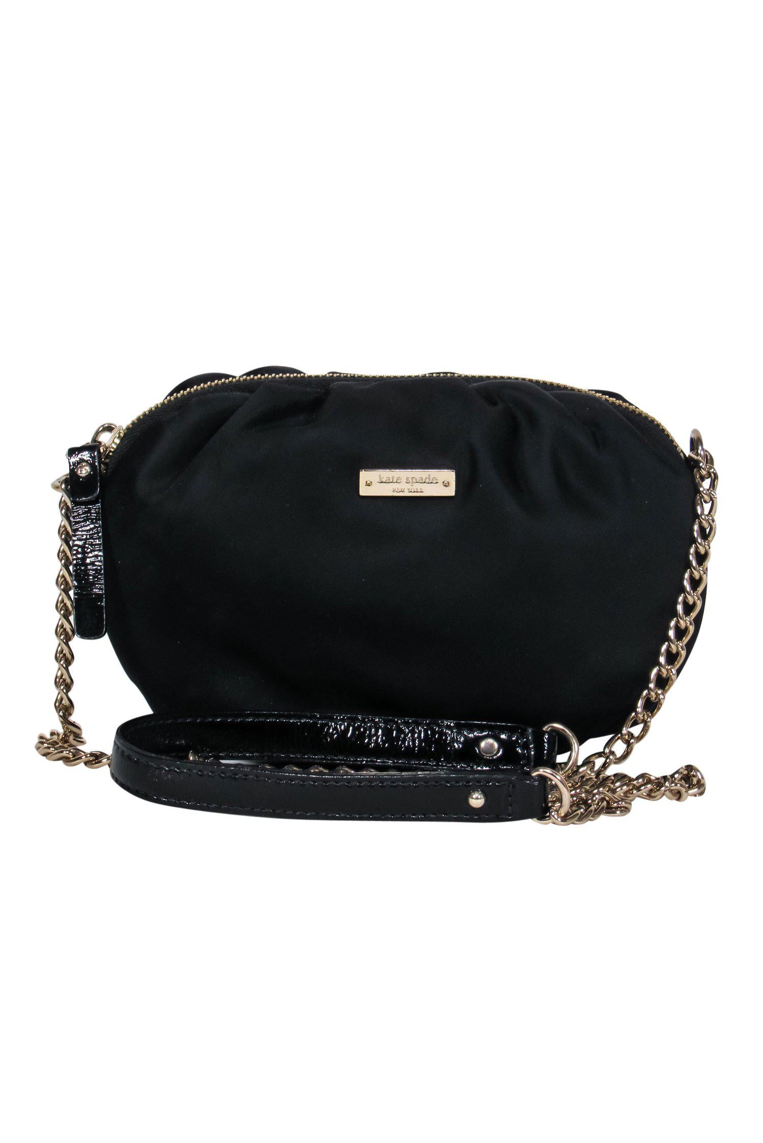 Kate Spade Black Nylon Mini Chain Strap Crossbody - The Perfect Event Companion
