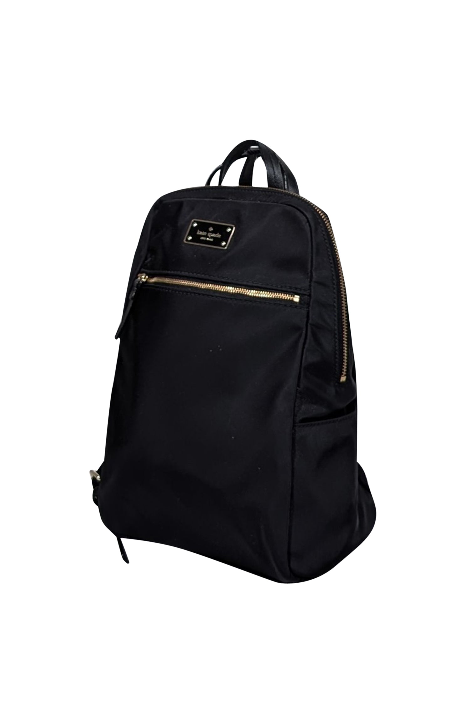 Kate Spade Stylish Black Nylon Zipper Top Backpack - Your Adventure Companion