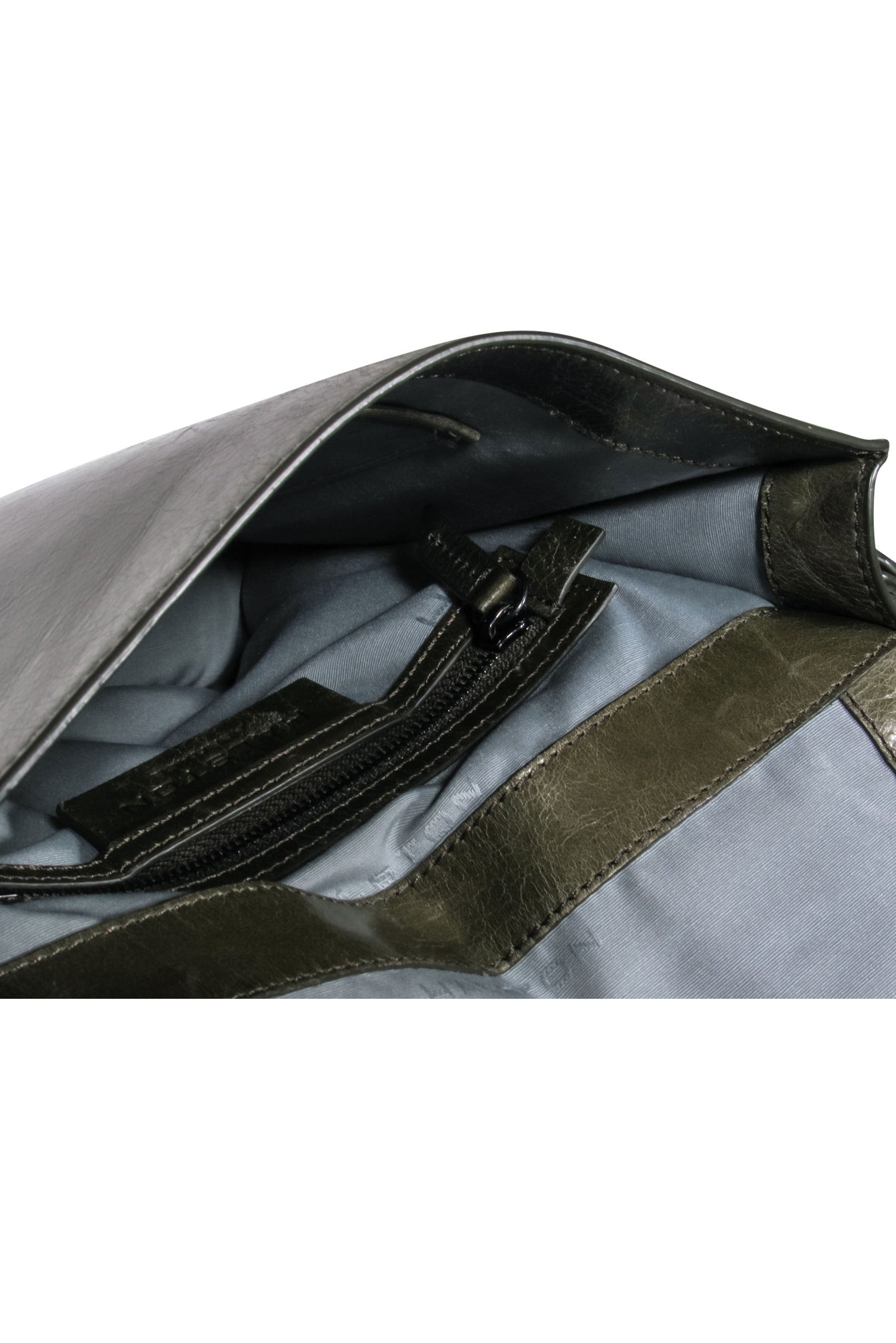 Halston Heritage Olive Green Fold-Over Leather & Suede Crossbody Bag: The Ultimate Weekend Companion