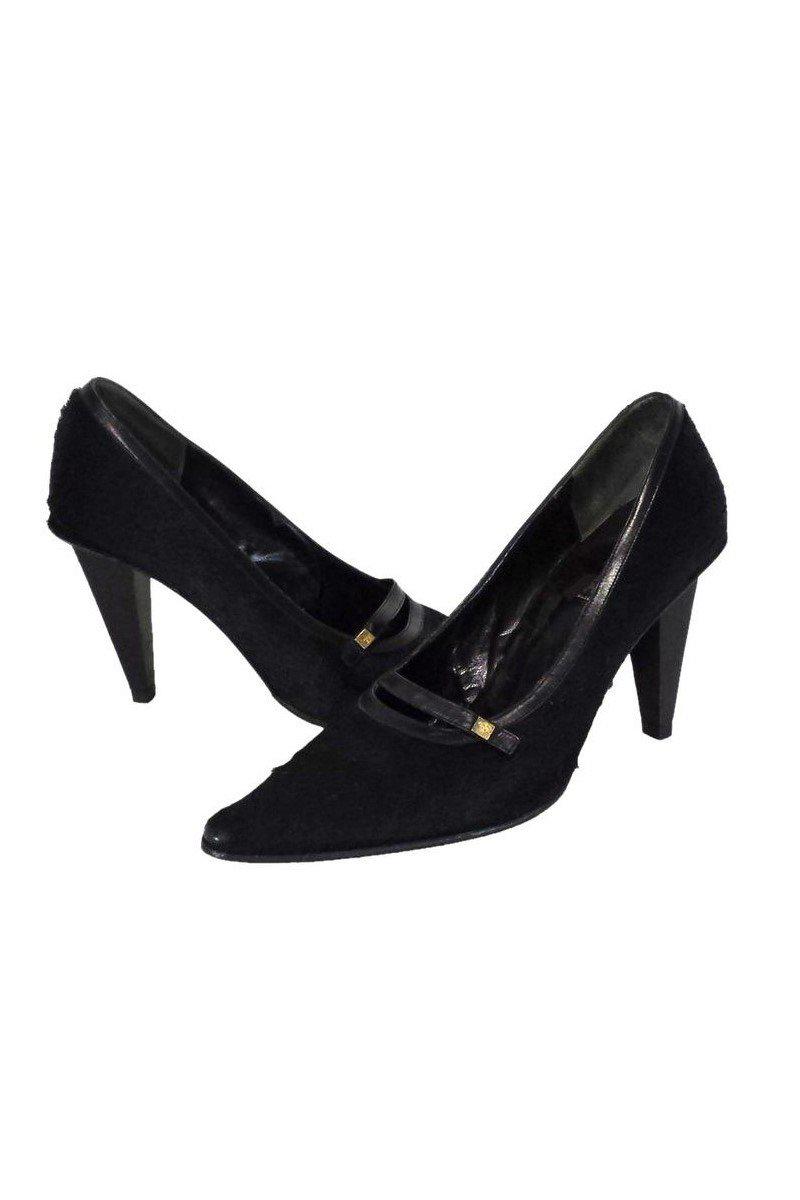 Gianni Versace - Stunning Black Pony Hair Pumps, Size 6 - Grab Yours Now!