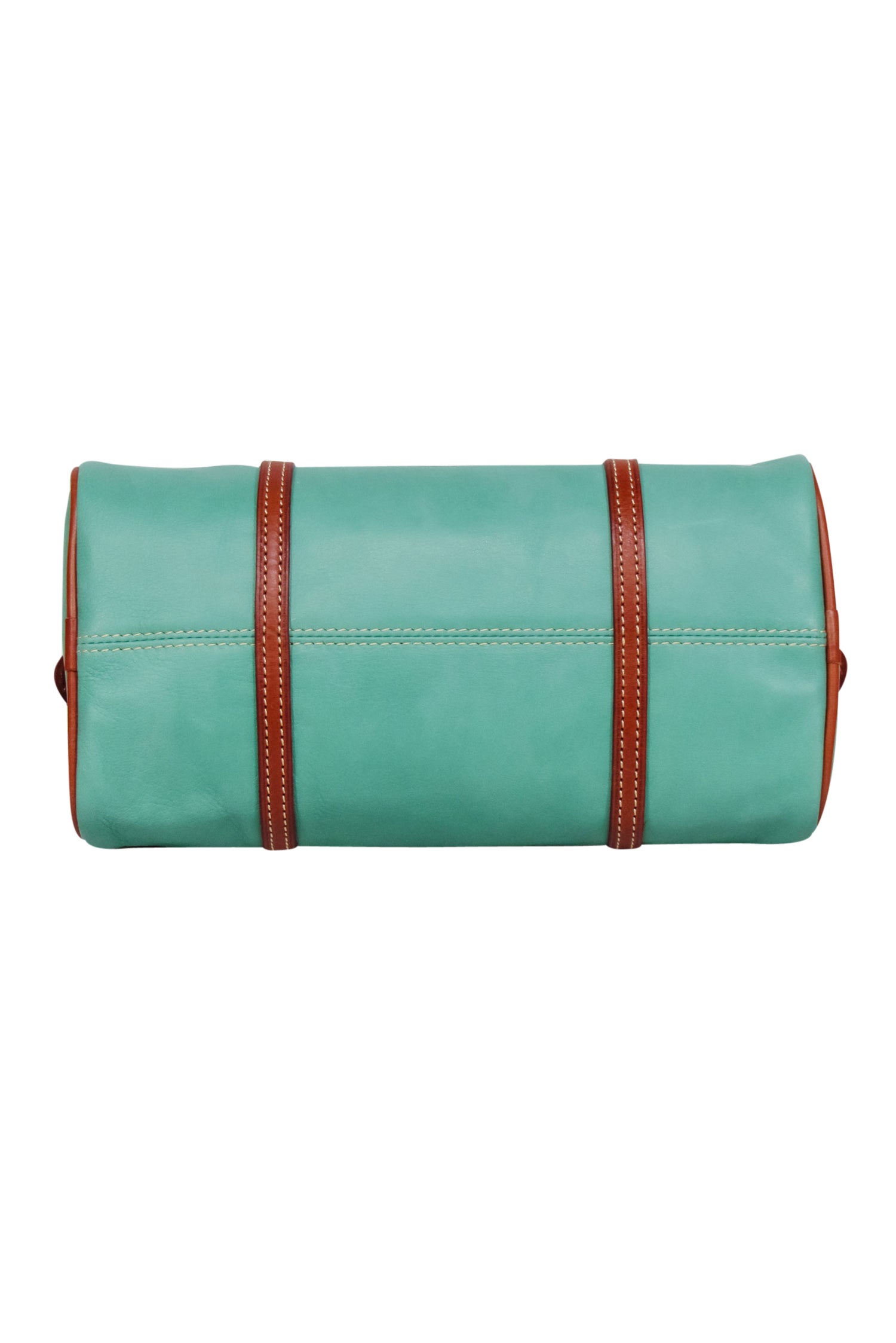 Dooney & Bourke - Stunning Jade Green Leather Barrel Bag