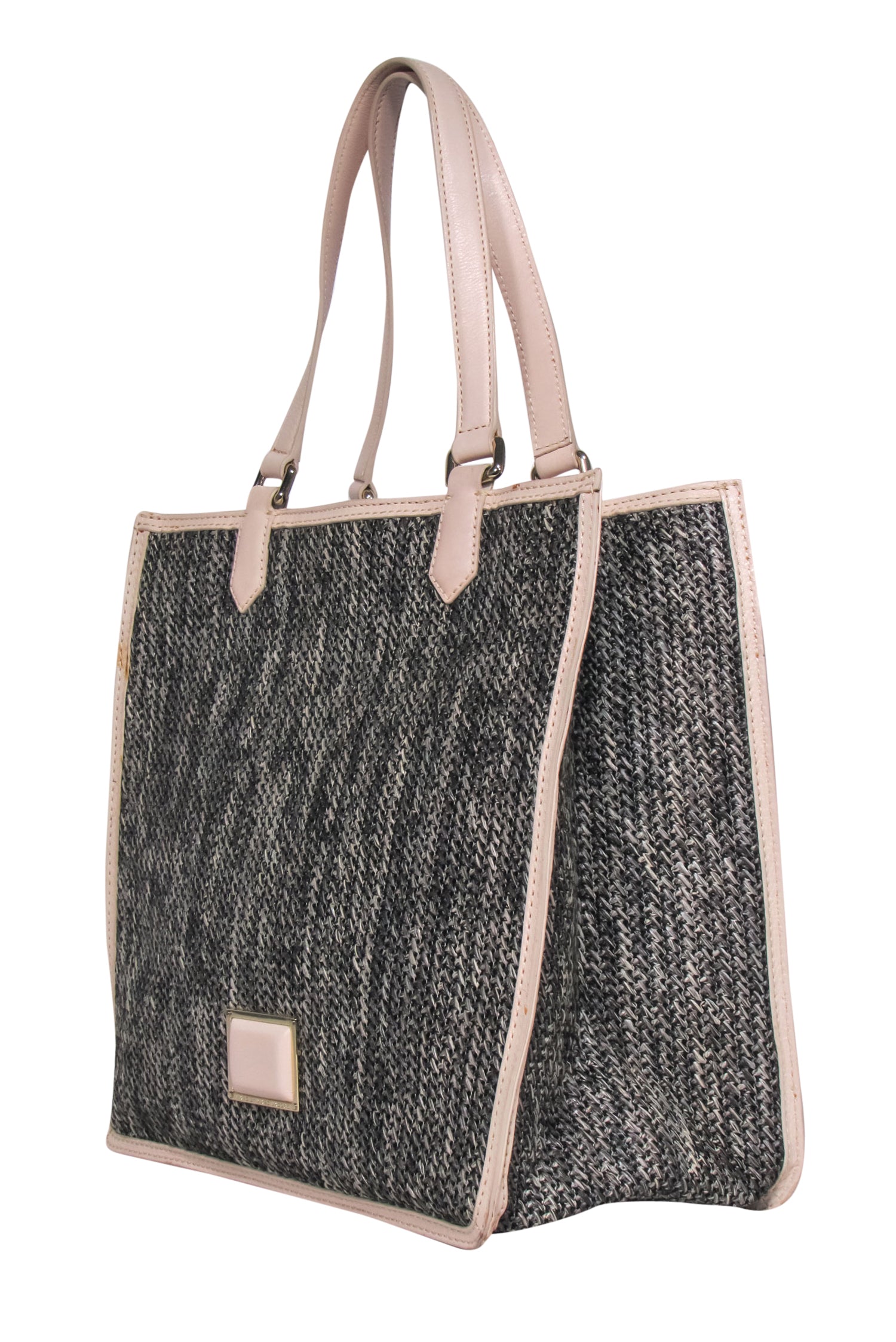 Marc by Marc Jacobs - Stunning Brown Woven Textile Tote with Nude Leather Trim