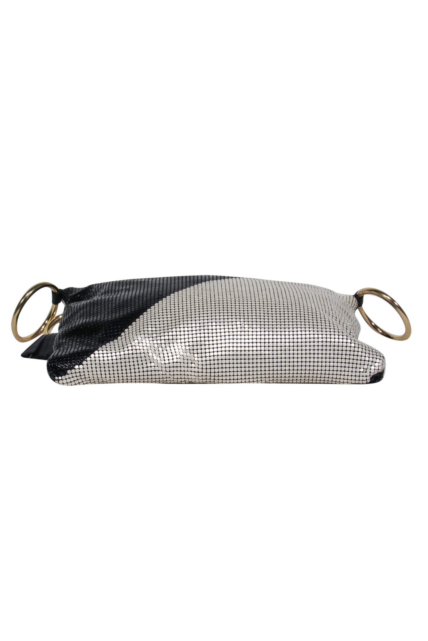 Whiting & Davis - Rockin' Black & White Chainmail Crossbody Purse