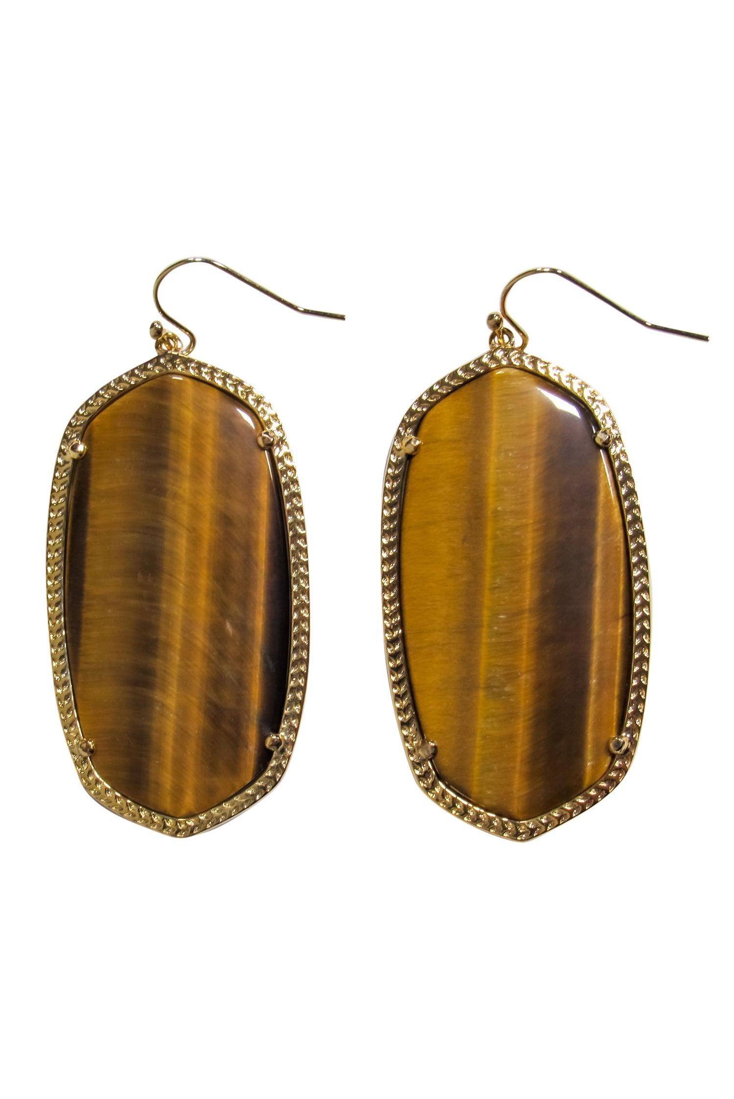 Kendra Scott - Stunning Tiger's Eye Danielle Statement Earrings