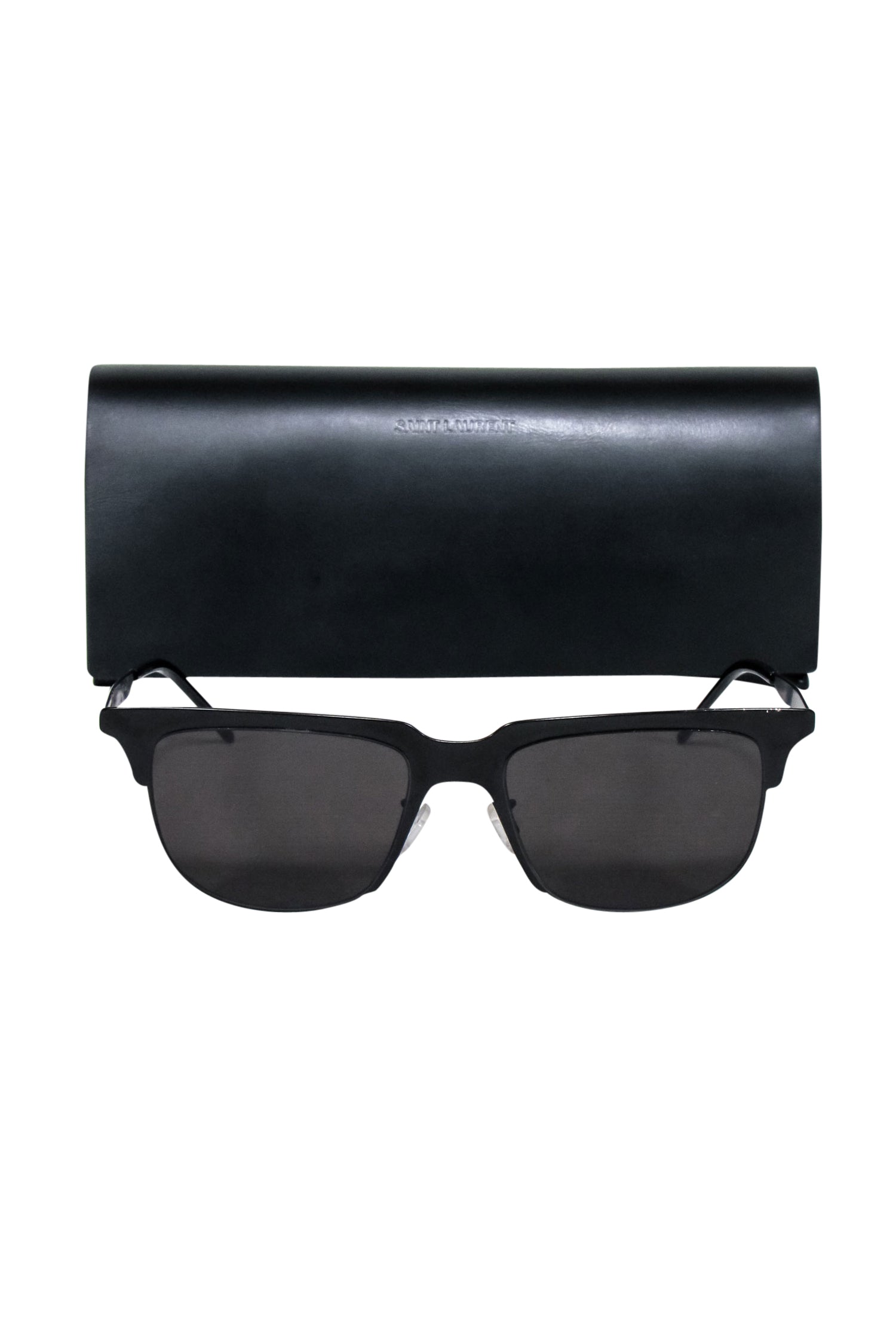 Yves Saint Laurent - Stunning Black Metal Slim Sunglasses