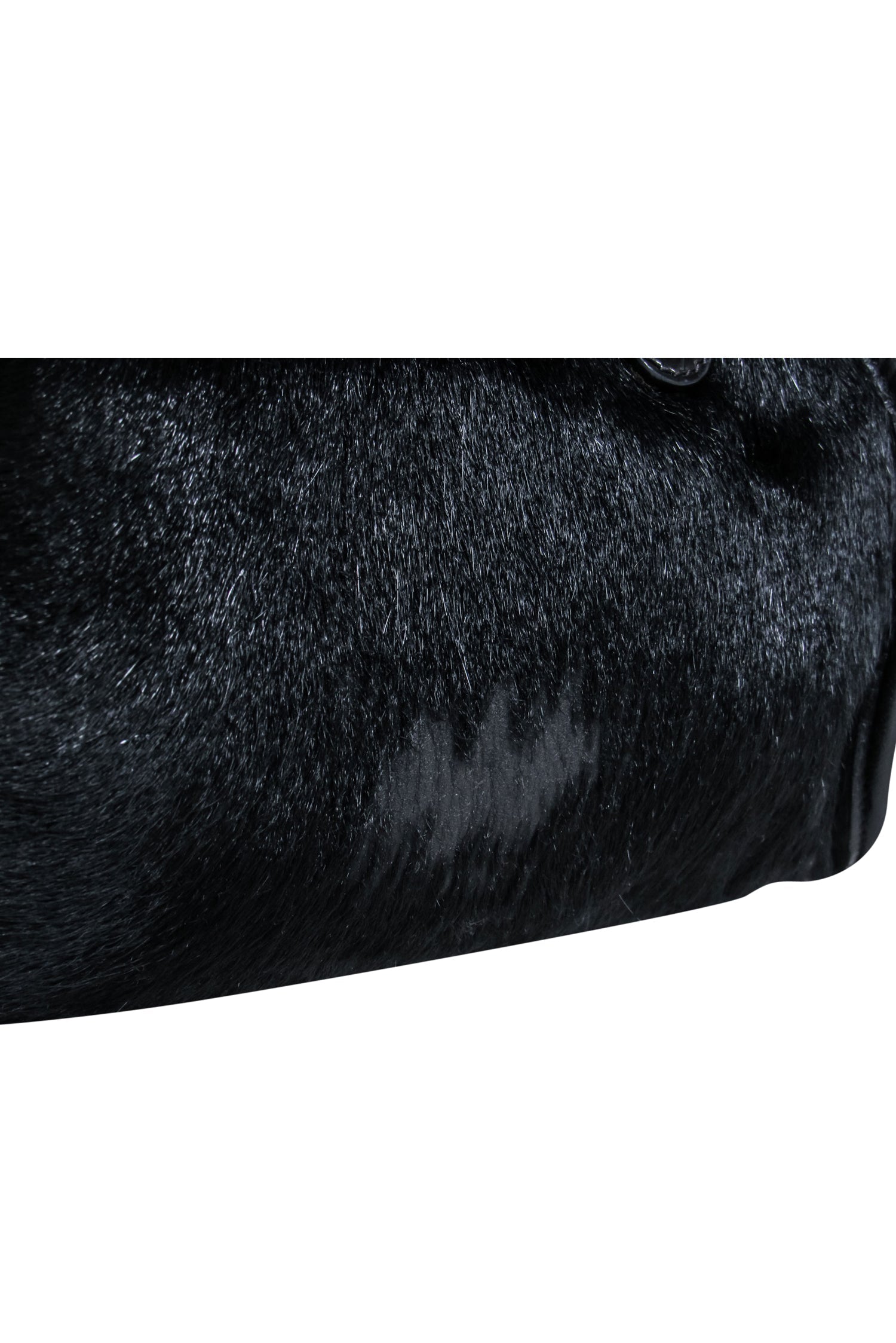 Dolce & Gabbana Black Calf Hair Textured Handbag - A Y2K Fashion Statement