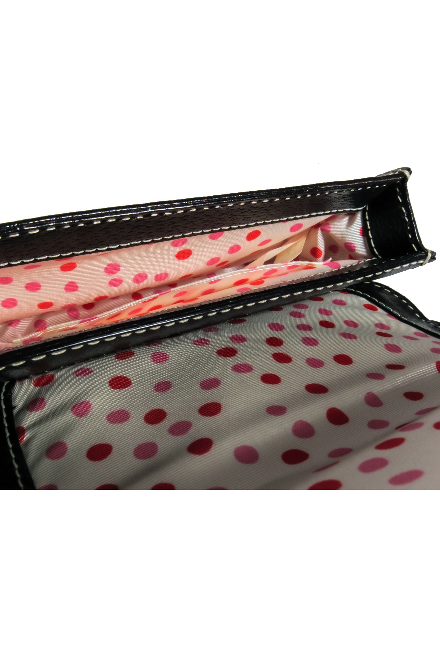 Kate Spade - Stylish Black Mini Crossbody with Cream Stitching