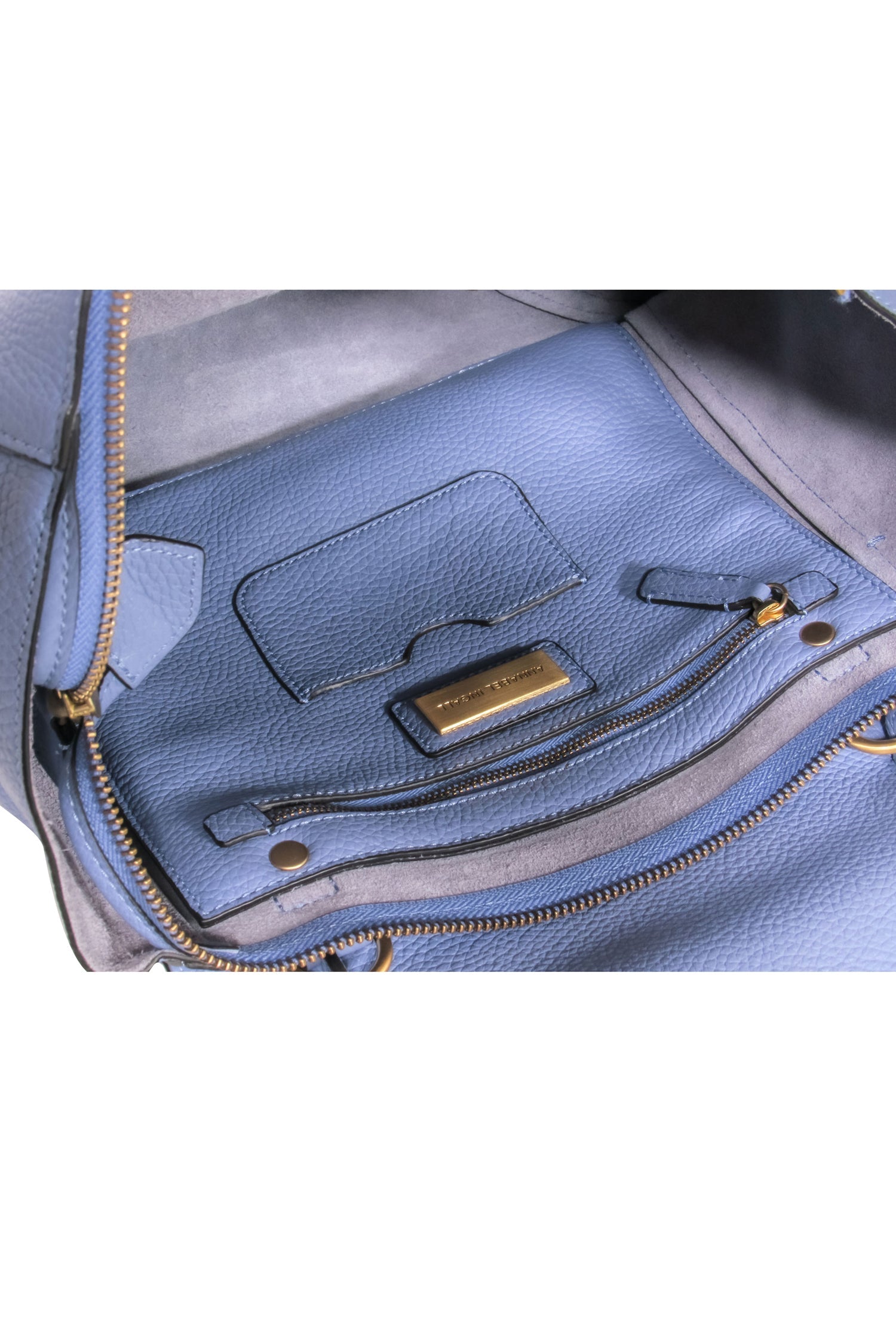 Annabel Ingall Periwinkle Leather Convertible Satchel - A Fashion Must-Have!