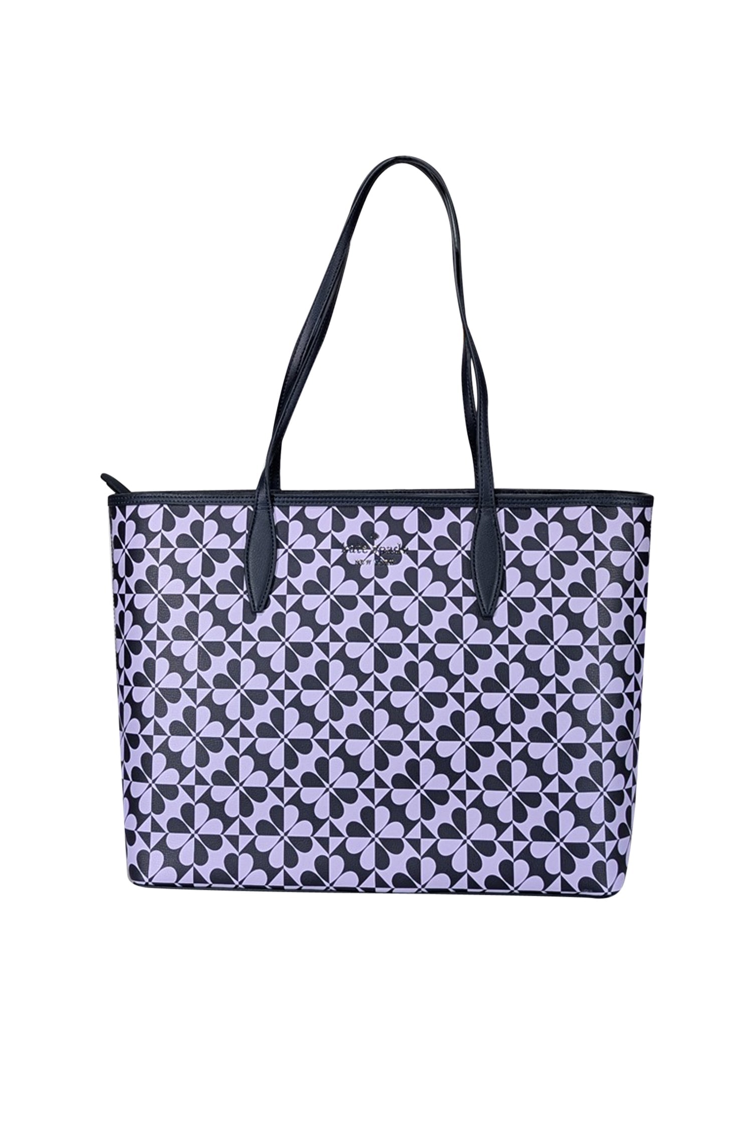 Kate Spade Lavender & Navy Print Tote Bag: A Colorful Fashion Statement