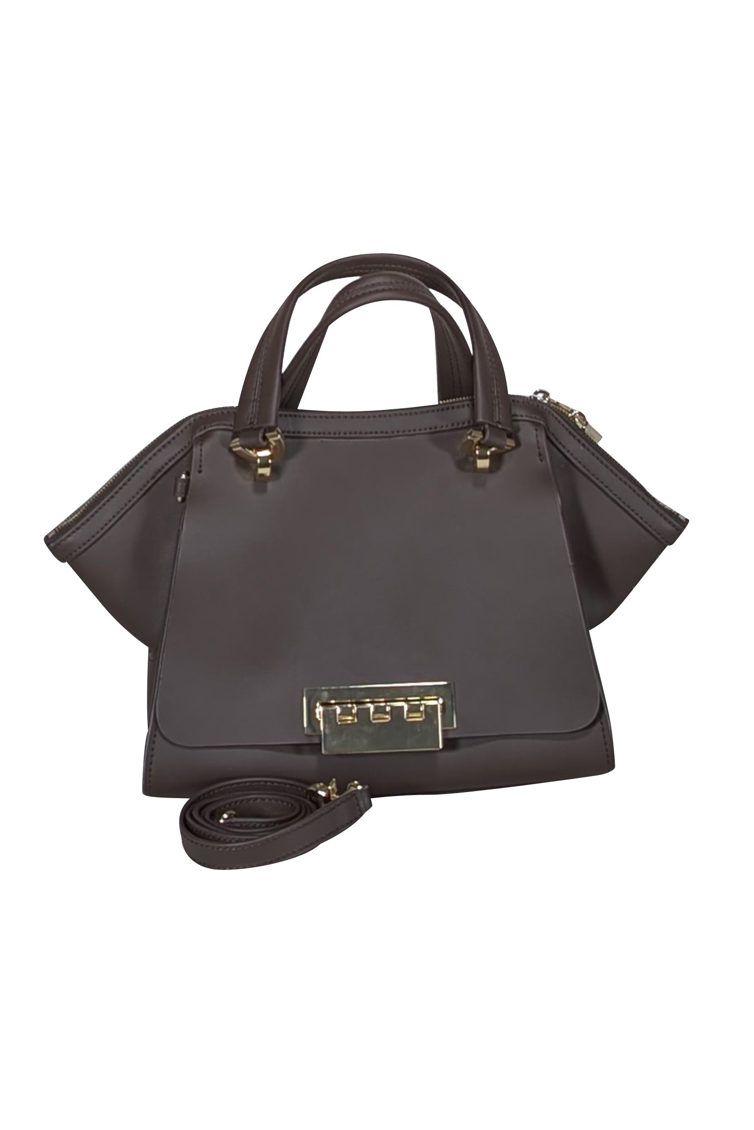 Zac Posen's Stylish Brown Leather Satchel Bag