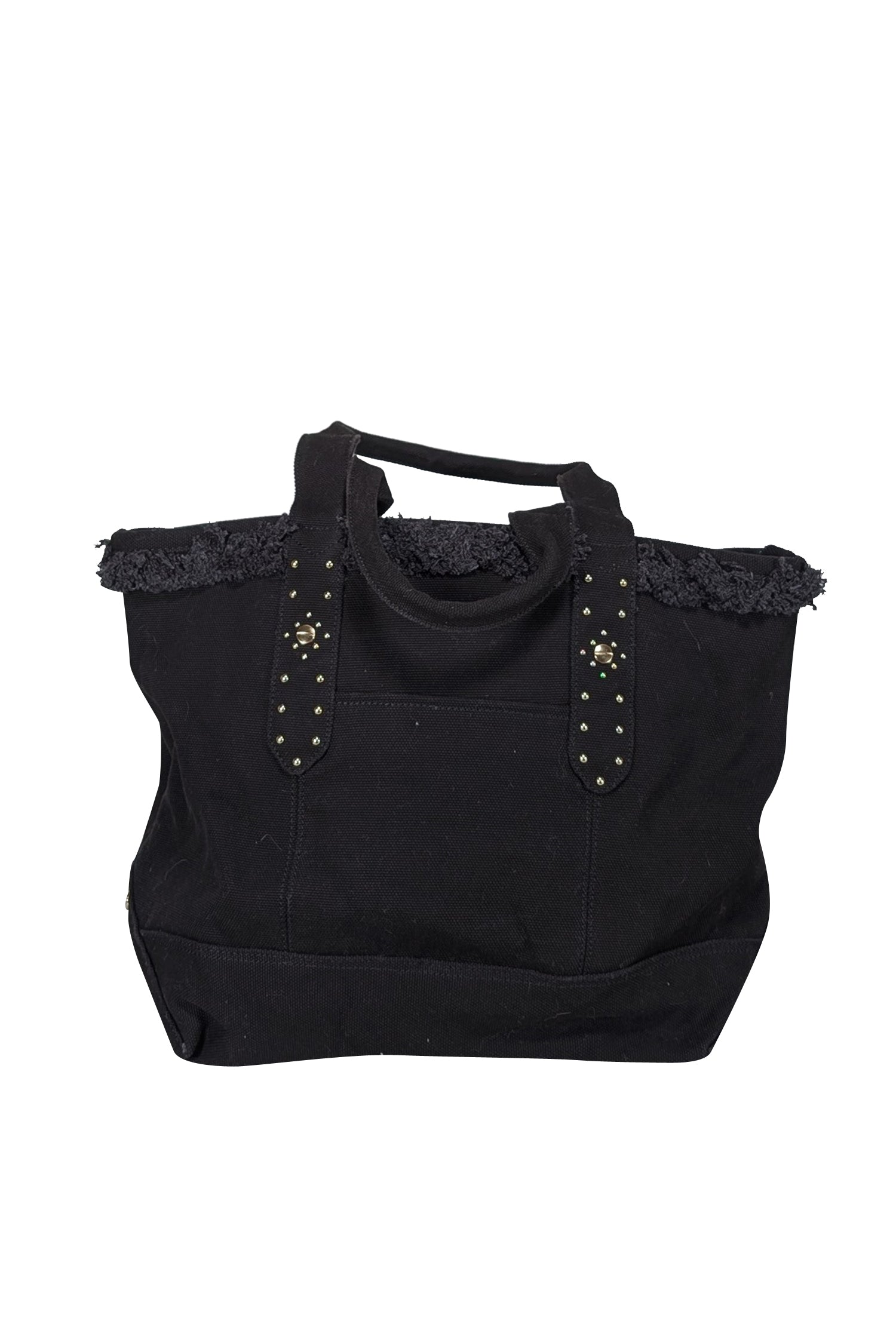 Aimee Kestenberg's Stunning Black Canvas Studded Tote Bag